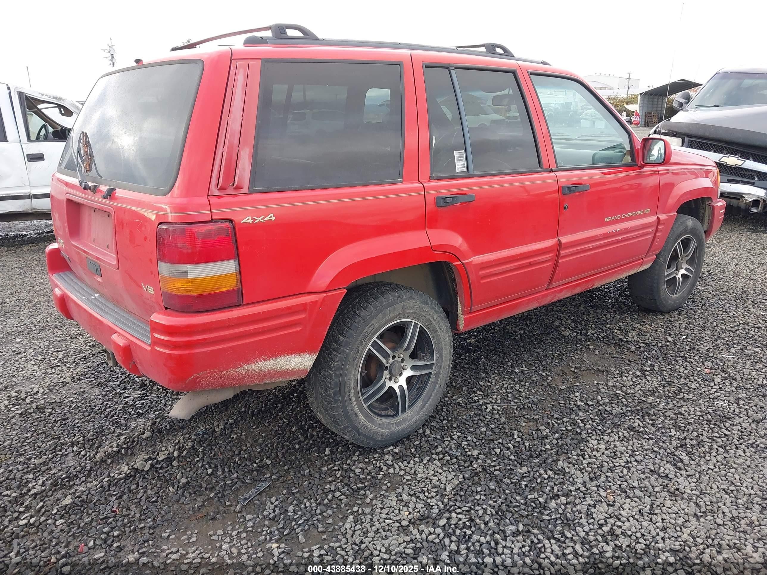 1996 Jeep Grand Cherokee Limited Красный vin: 1J4GZ78Y7TC252610