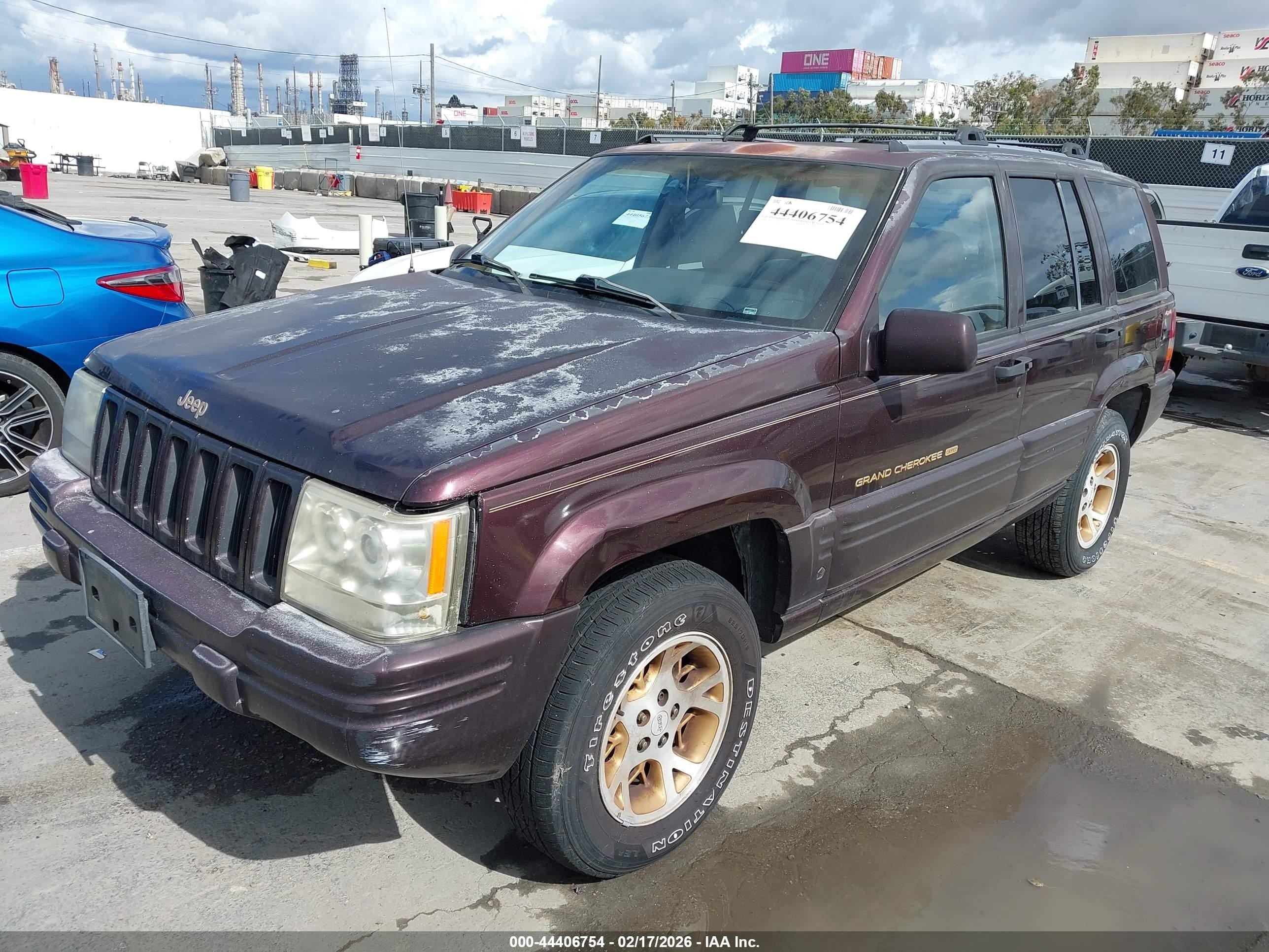 1996 Jeep Grand Cherokee Limited Purple vin: 1J4GZ78Y7TC310571
