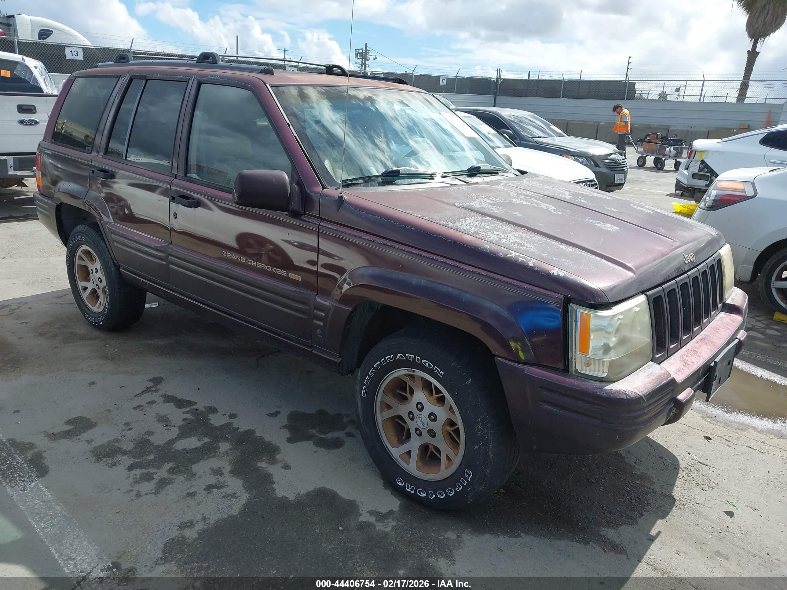 1996 Jeep Grand Cherokee Limited Purple vin: 1J4GZ78Y7TC310571
