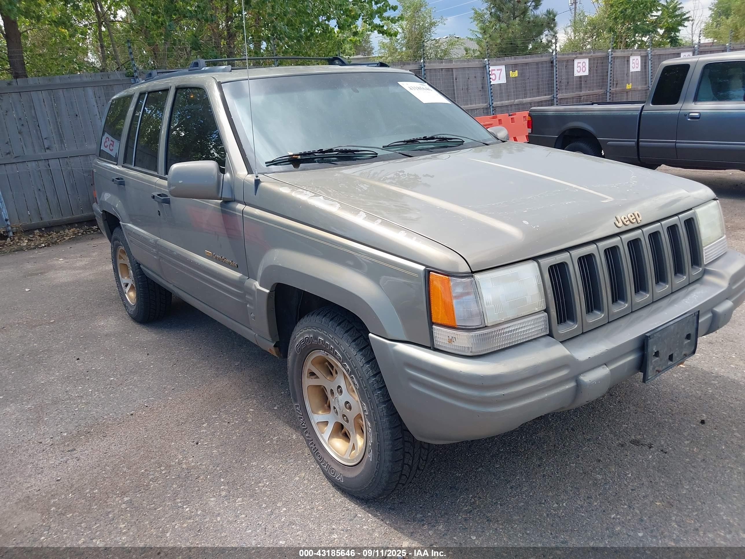 1996 Jeep Grand Cherokee Limited Green vin: 1J4GZ78Y7TC326060