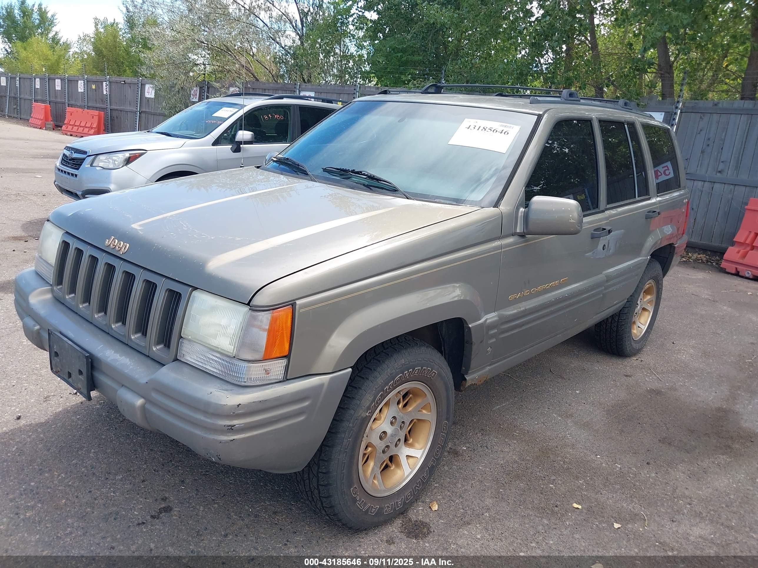 1996 Jeep Grand Cherokee Limited Green vin: 1J4GZ78Y7TC326060