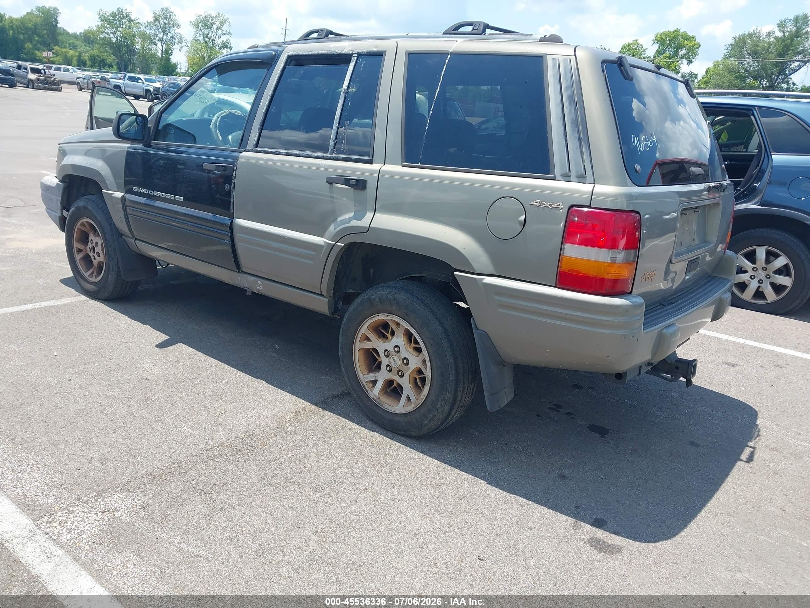 1997 Jeep Grand Cherokee Limited Gold vin: 1J4GZ78Y7VC520722