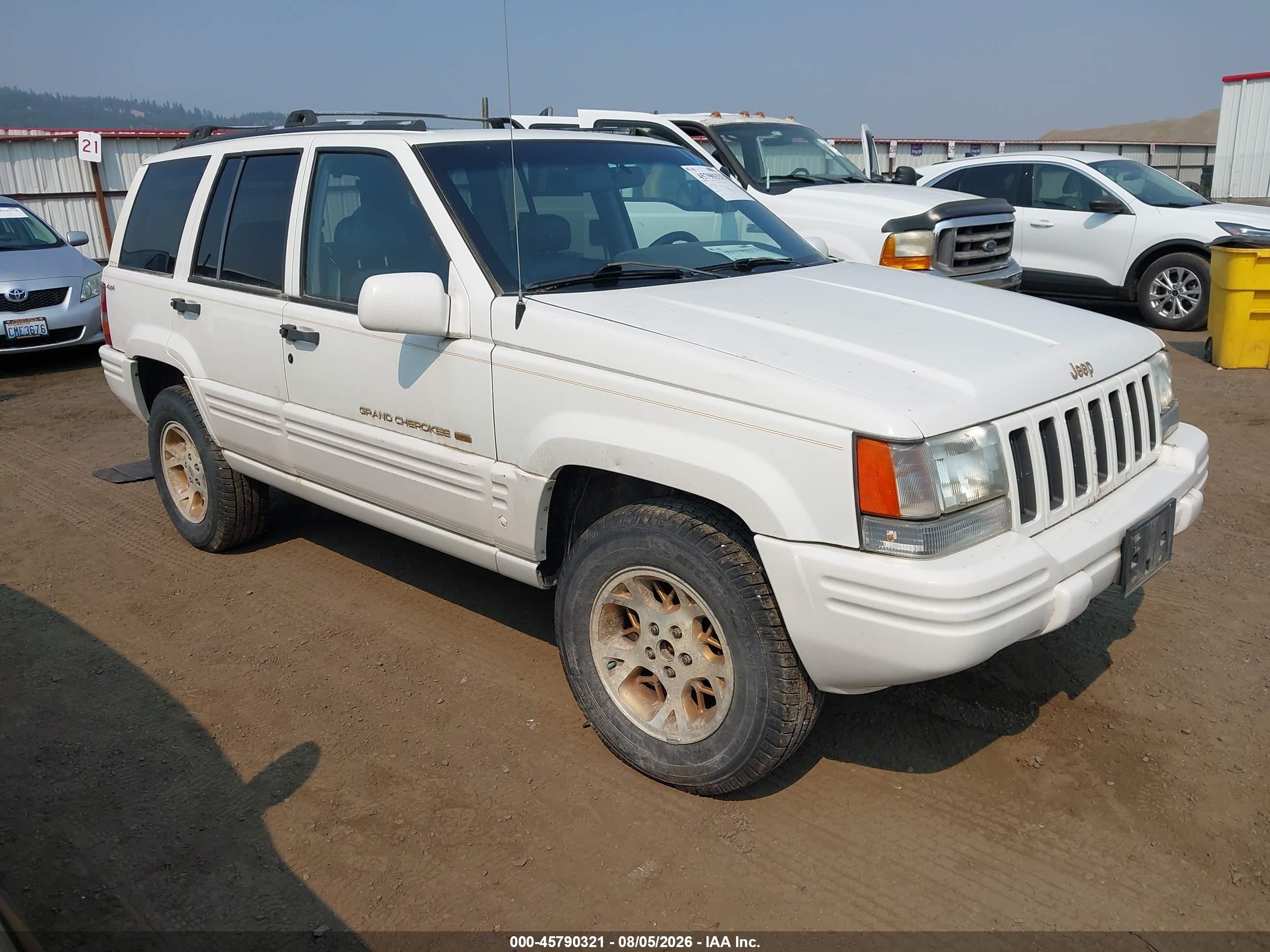 1997 Jeep Grand Cherokee Limited White vin: 1J4GZ78Y7VC575171