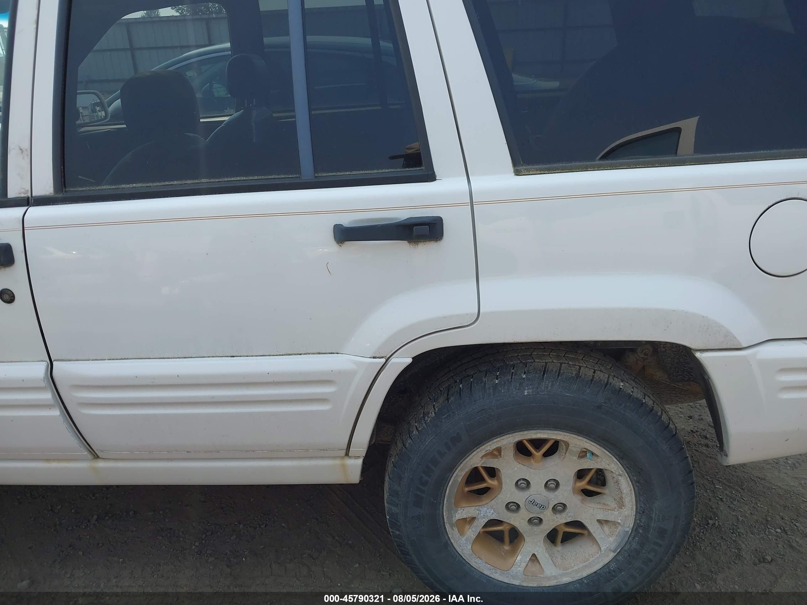 1997 Jeep Grand Cherokee Limited White vin: 1J4GZ78Y7VC575171