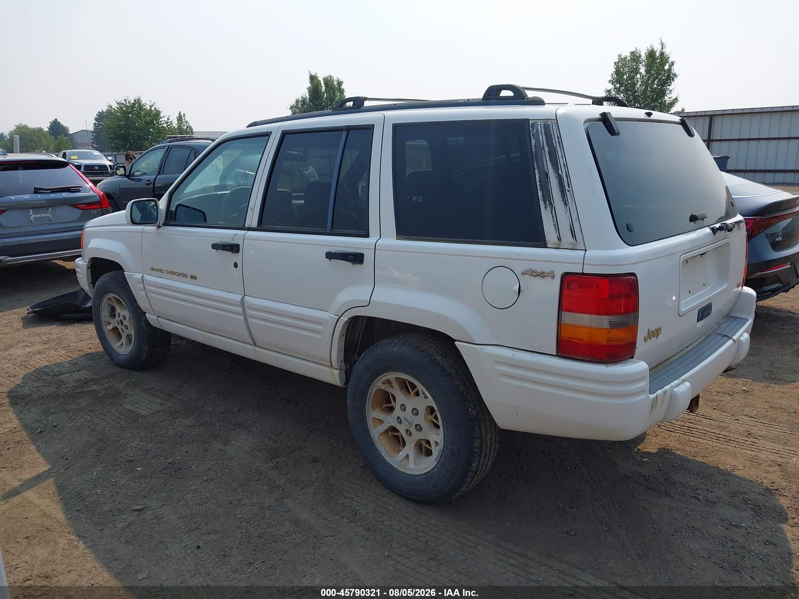 1997 Jeep Grand Cherokee Limited White vin: 1J4GZ78Y7VC575171