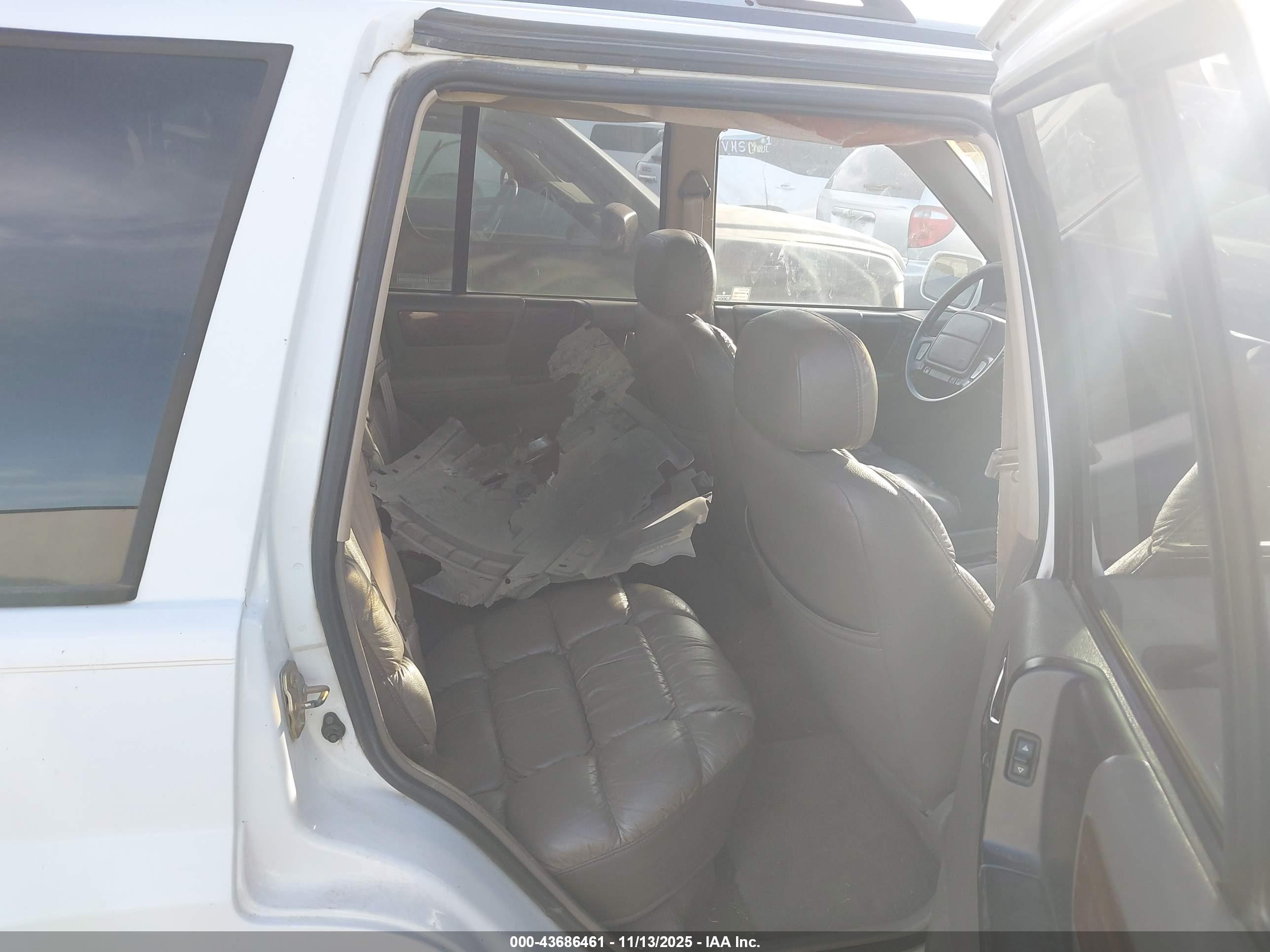 1995 Jeep Grand Cherokee Limited/orvis Белый vin: 1J4GZ78Y8SC727521