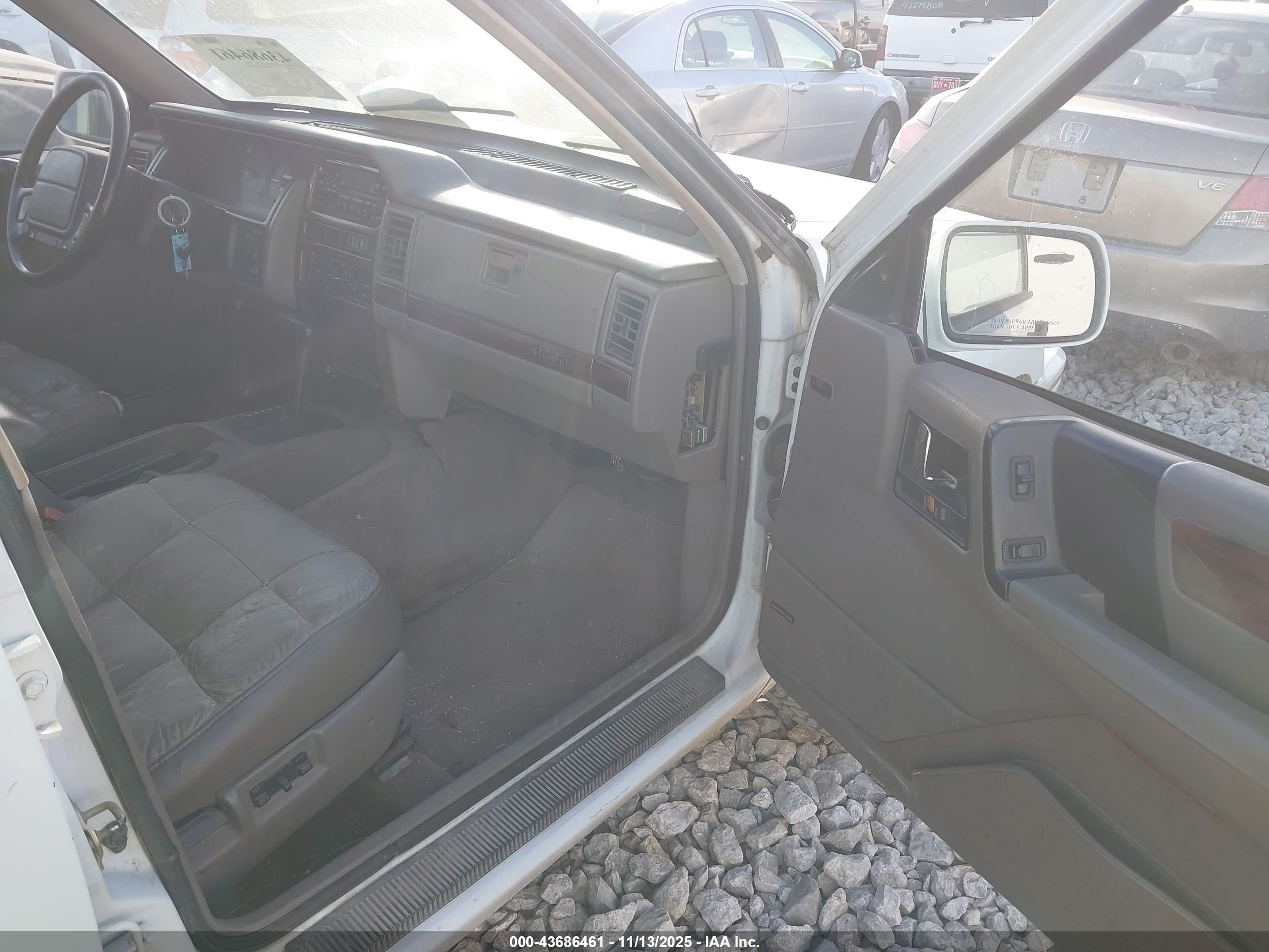 1995 Jeep Grand Cherokee Limited/orvis Белый vin: 1J4GZ78Y8SC727521