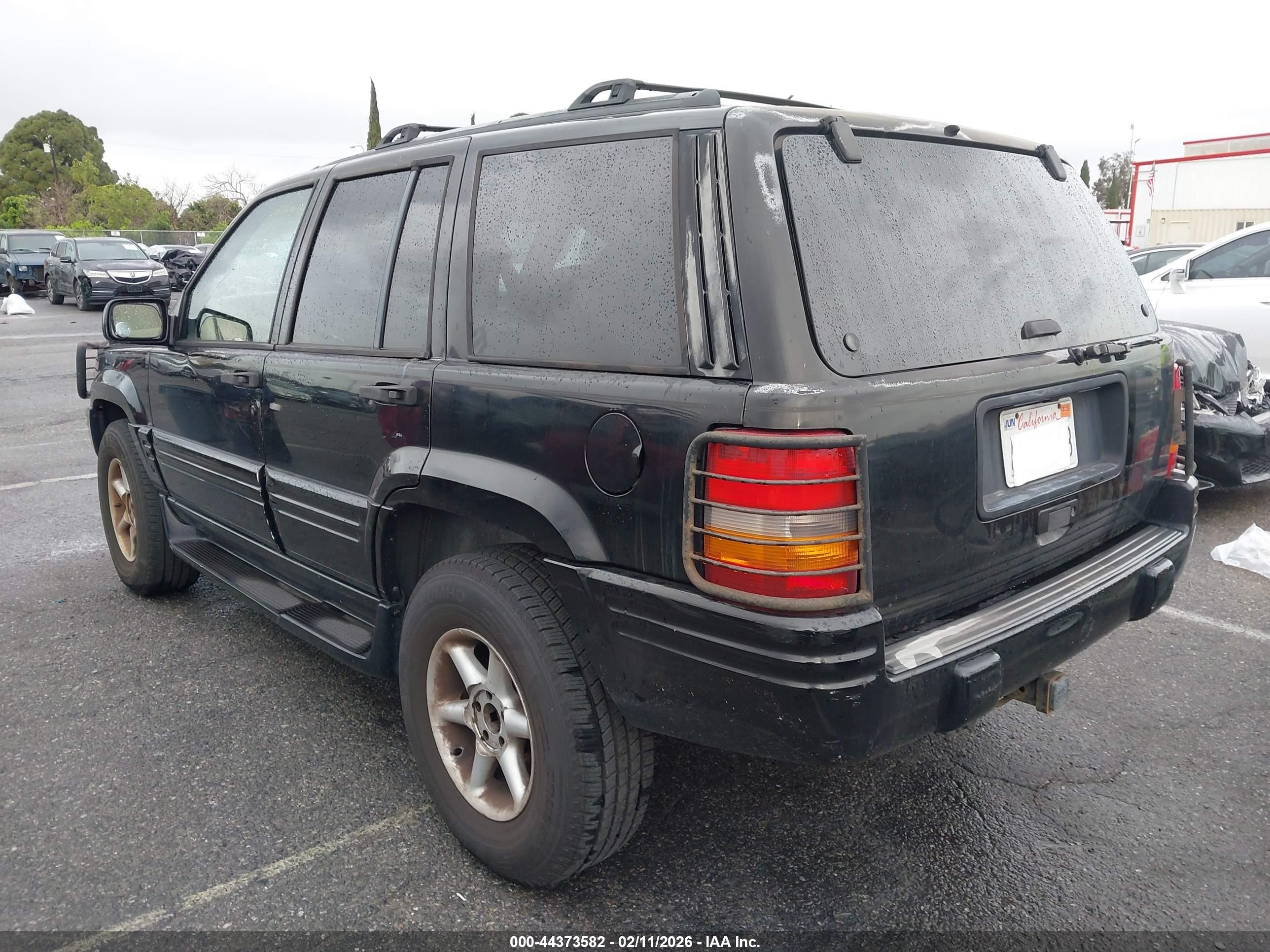 1997 Jeep Grand Cherokee Limited Black vin: 1J4GZ78Y8VC598765