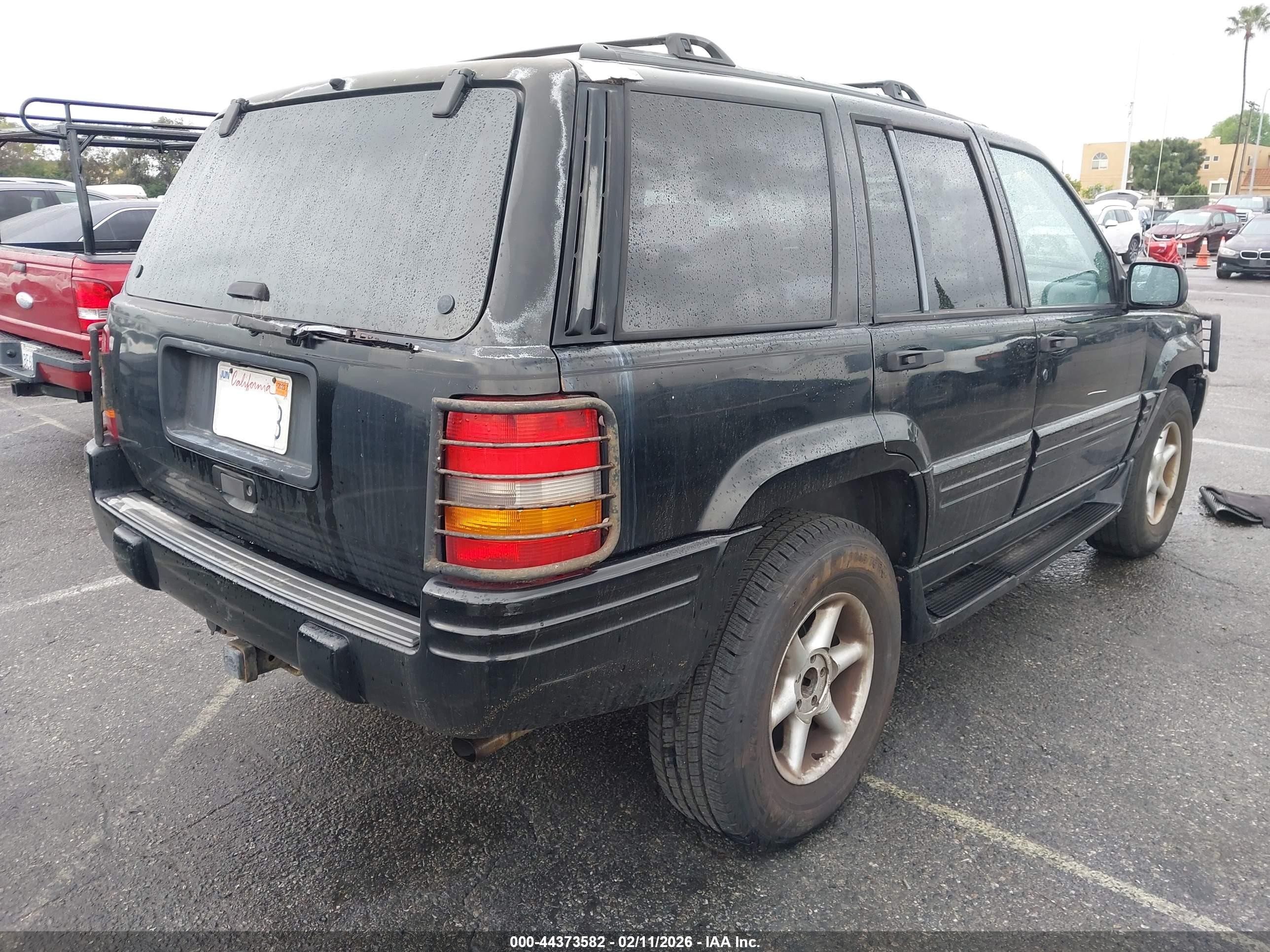1997 Jeep Grand Cherokee Limited Black vin: 1J4GZ78Y8VC598765