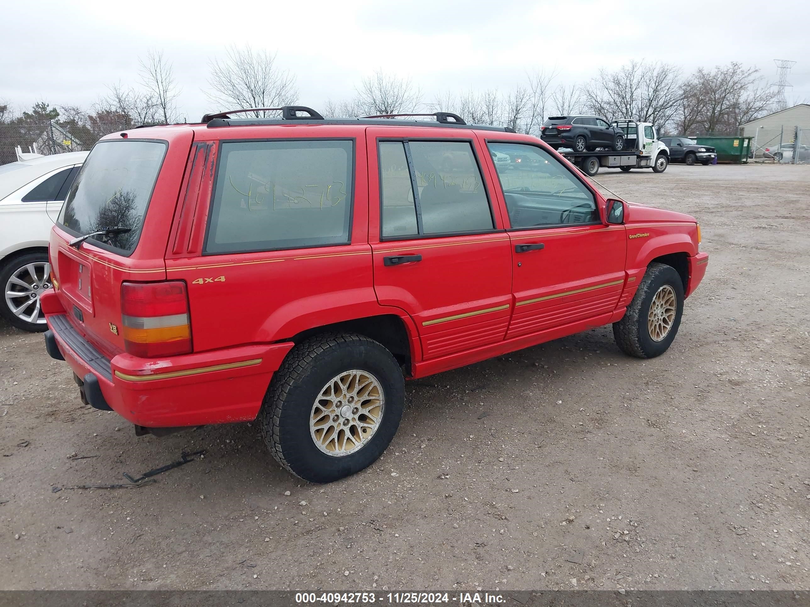 Price & History 1993 Jeep Grand Cherokee Limited 5.2l V8 Fi F vin