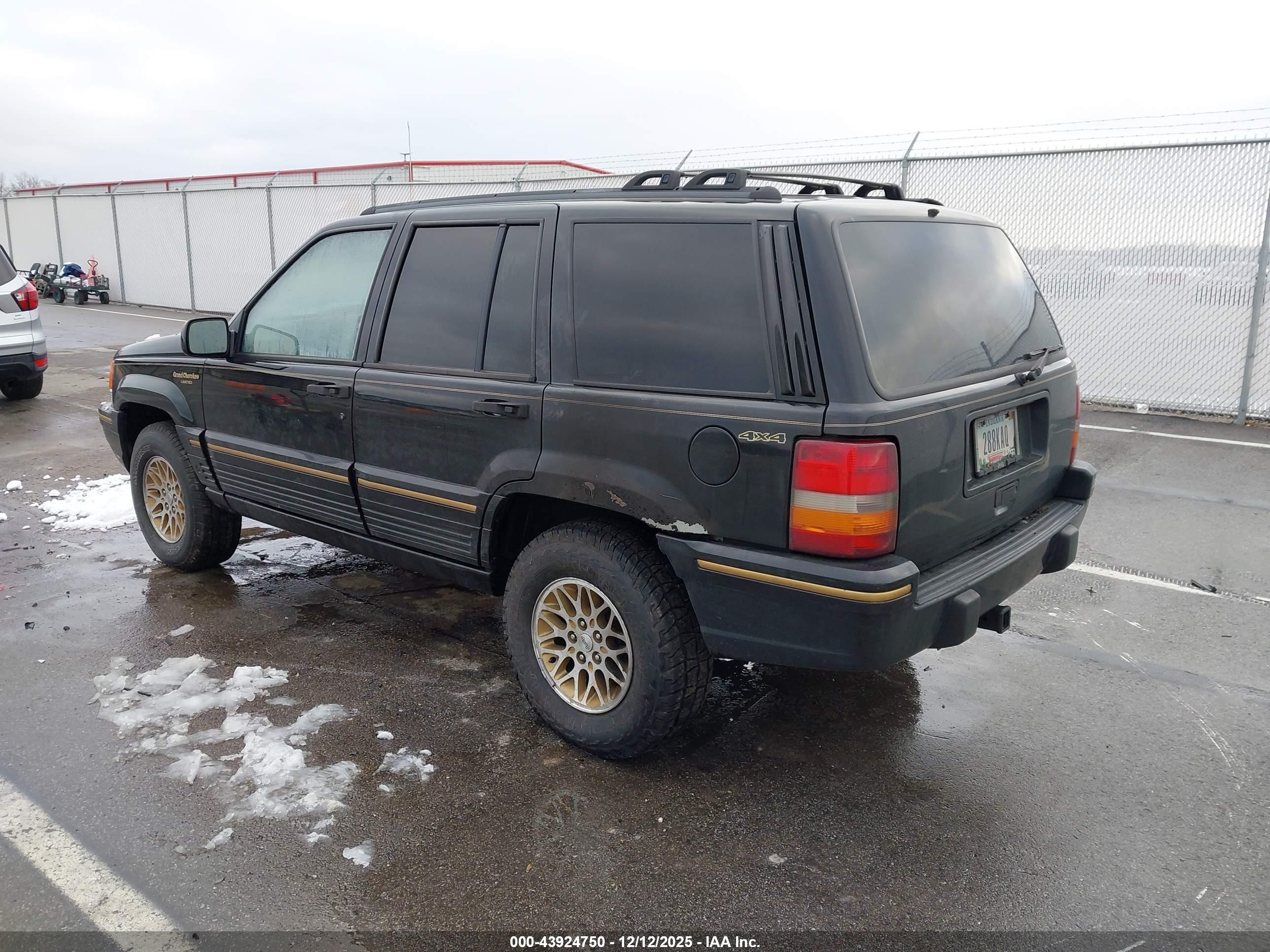 1995 Jeep Grand Cherokee Limited/orvis Black vin: 1J4GZ78Y9SC786979