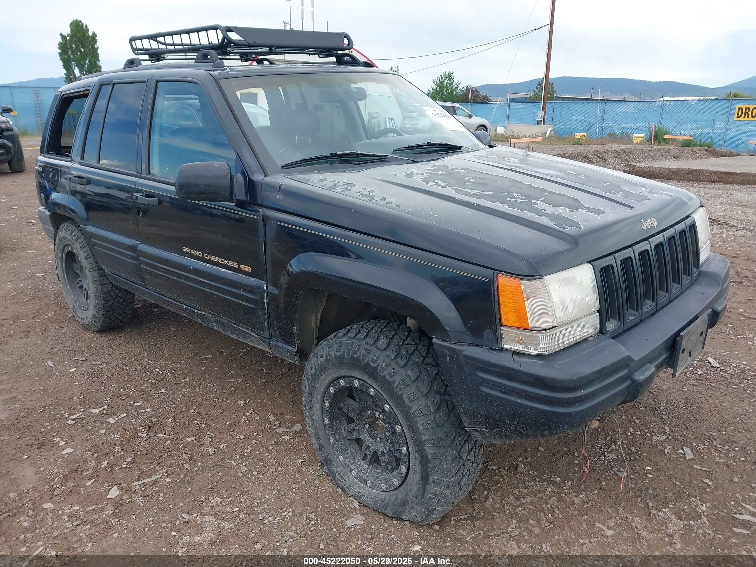 1996 Jeep Grand Cherokee Limited Black vin: 1J4GZ78Y9TC251247