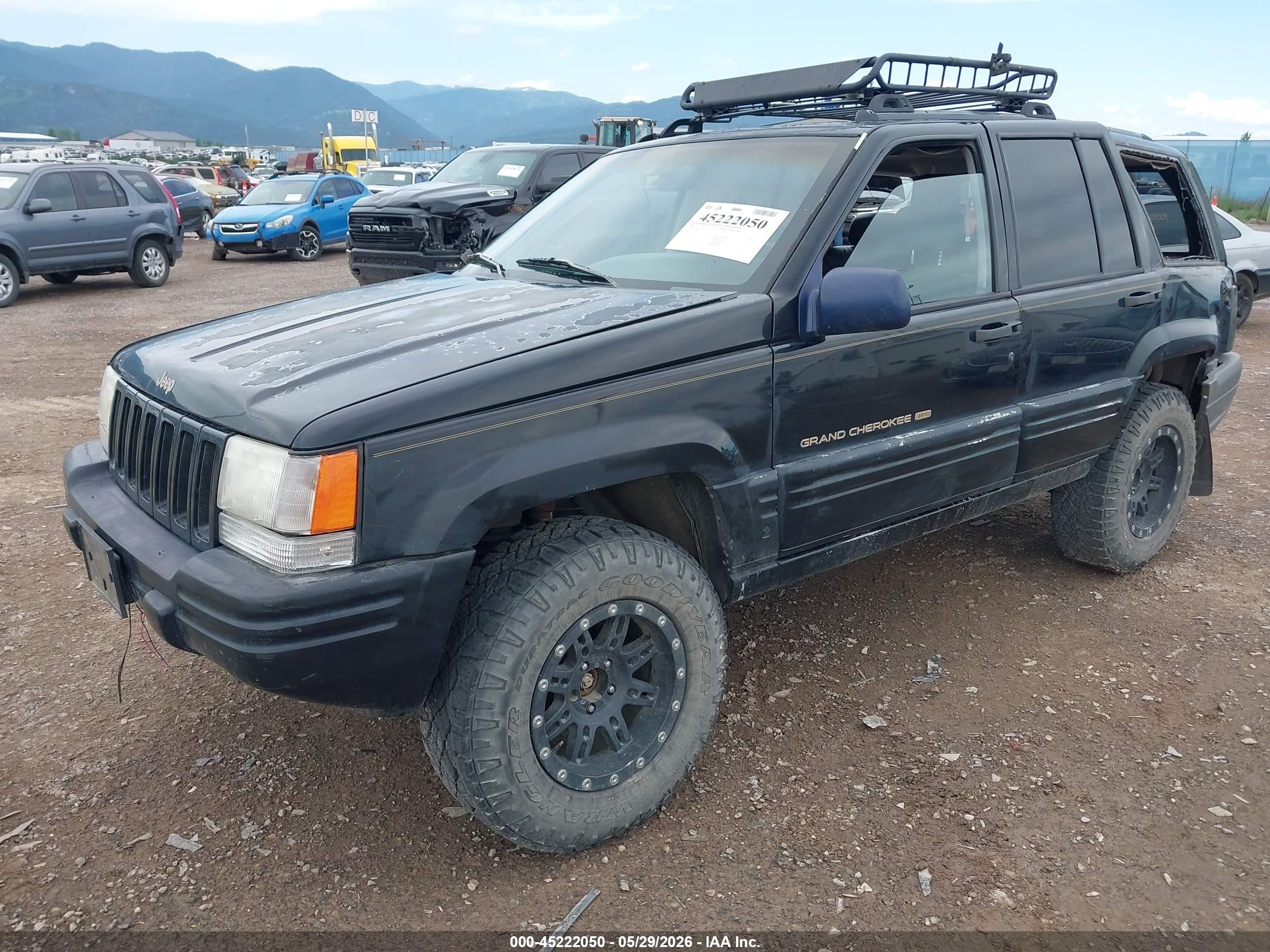 1996 Jeep Grand Cherokee Limited Black vin: 1J4GZ78Y9TC251247