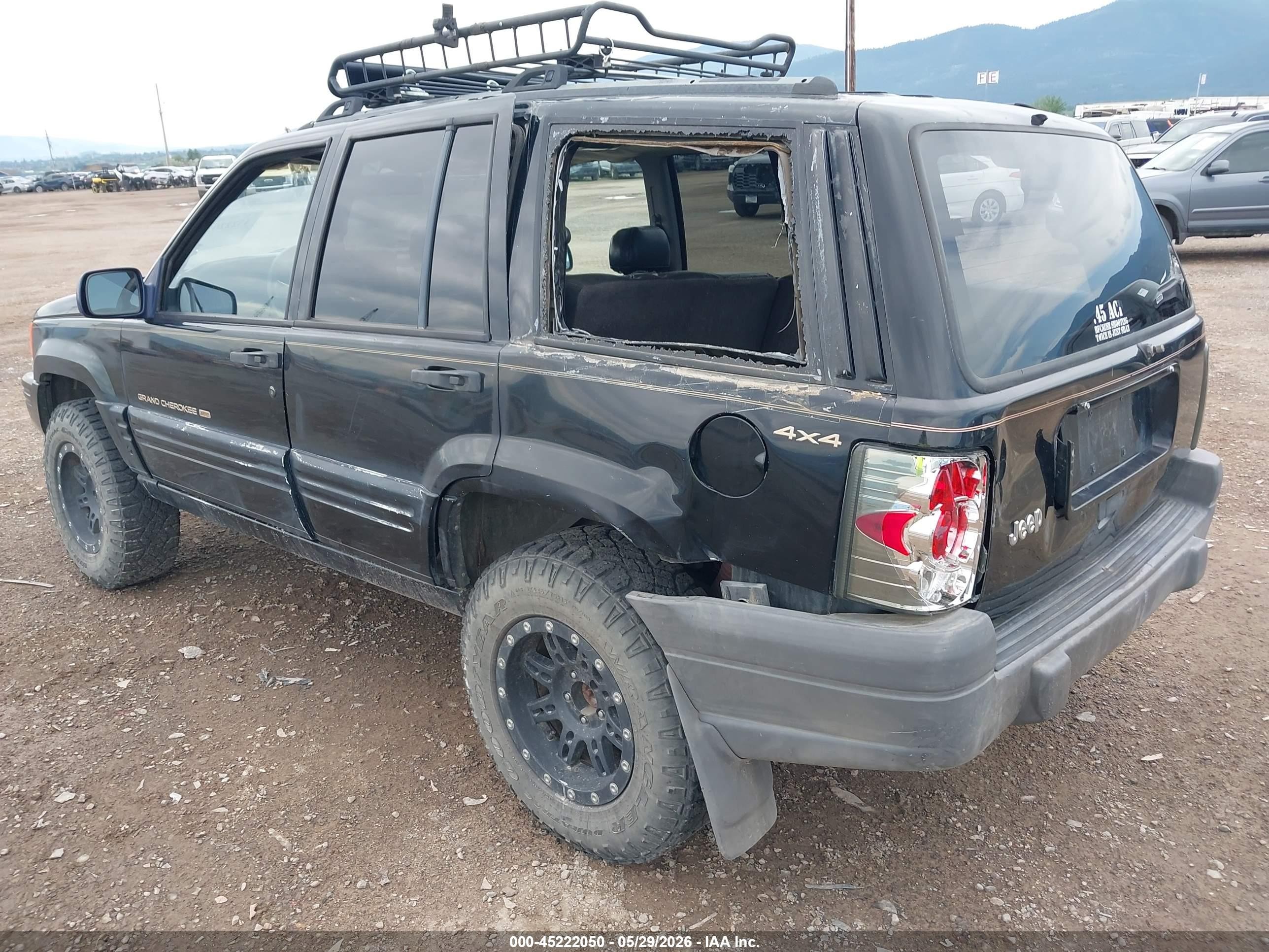 1996 Jeep Grand Cherokee Limited Black vin: 1J4GZ78Y9TC251247