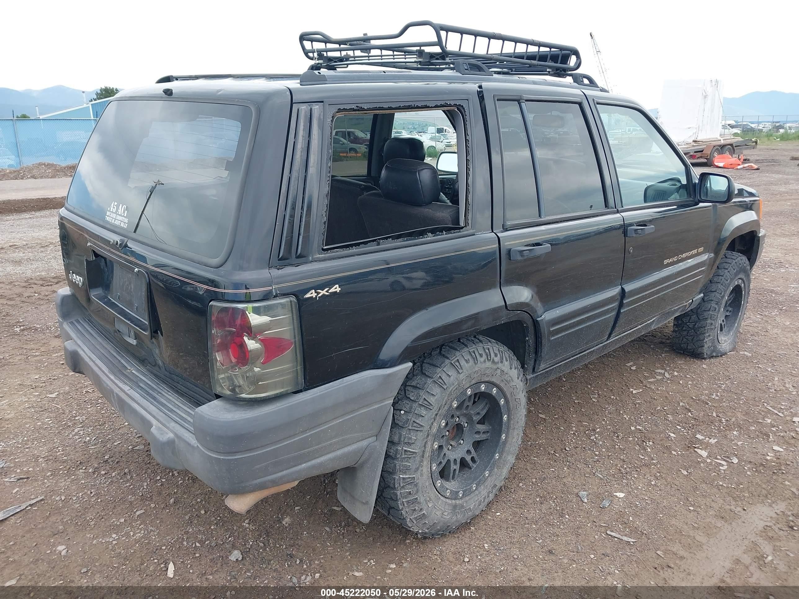 1996 Jeep Grand Cherokee Limited Black vin: 1J4GZ78Y9TC251247