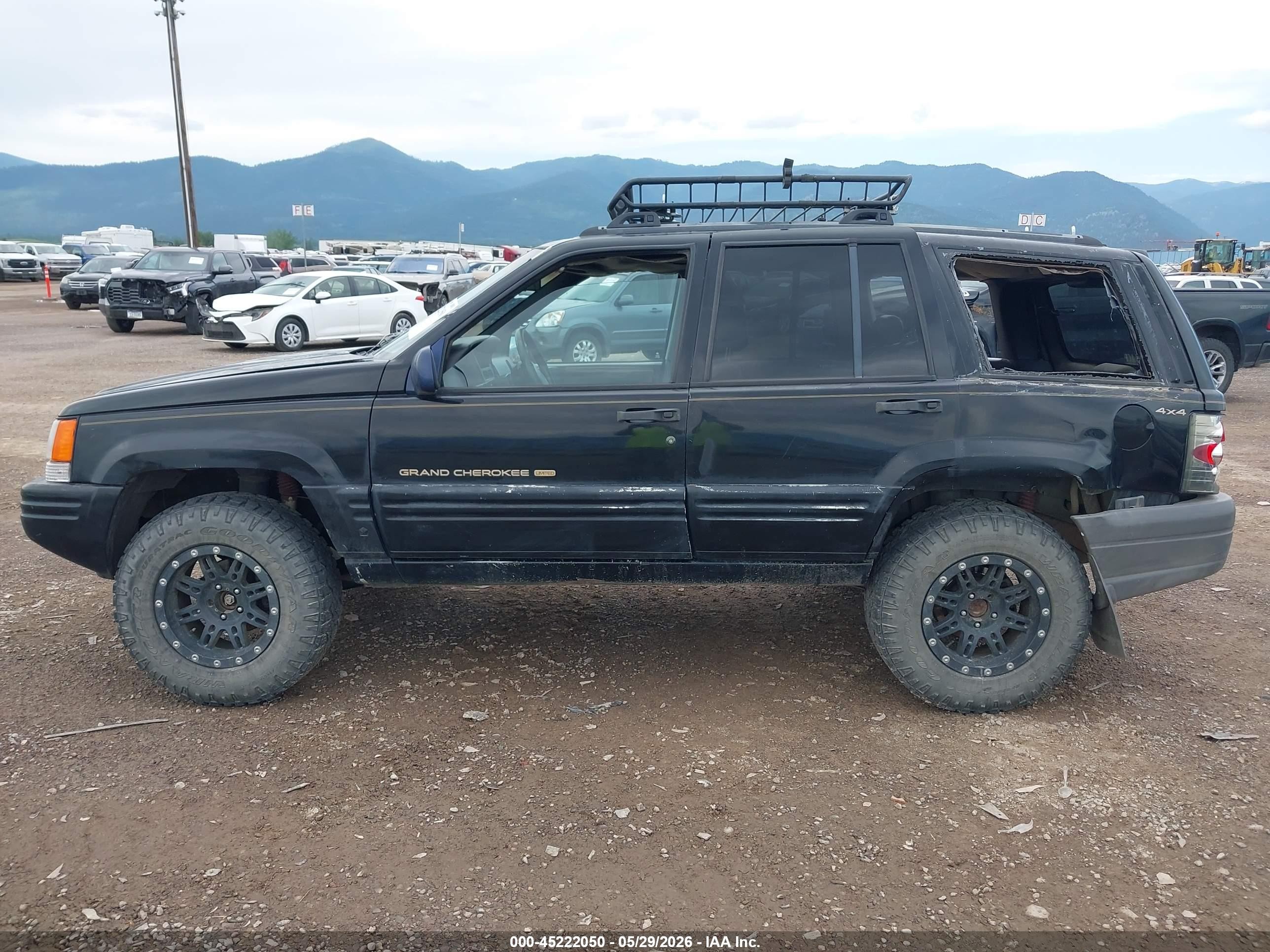 1996 Jeep Grand Cherokee Limited Black vin: 1J4GZ78Y9TC251247
