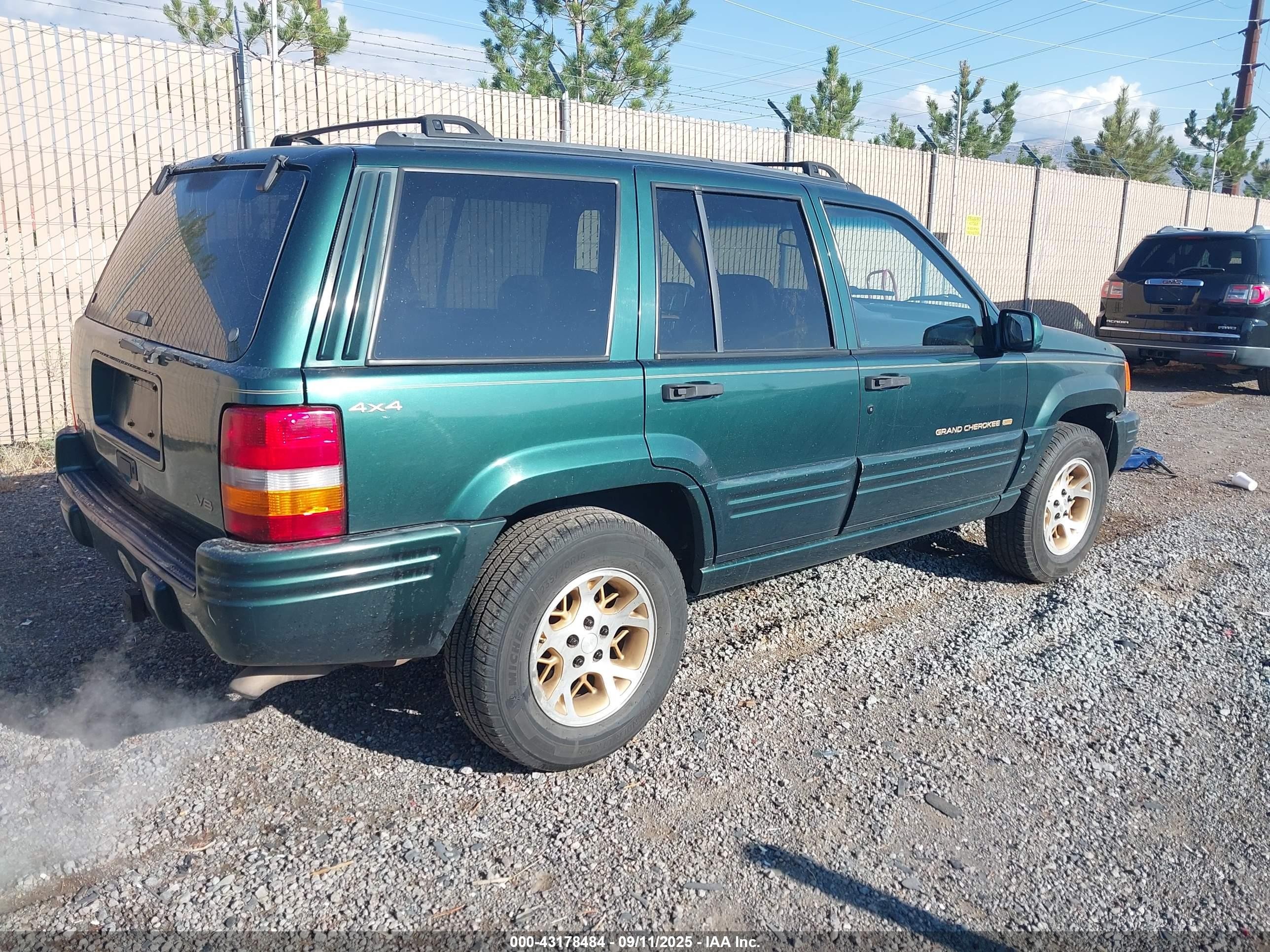 1996 Jeep Grand Cherokee Limited Зеленый vin: 1J4GZ78Y9TC368519