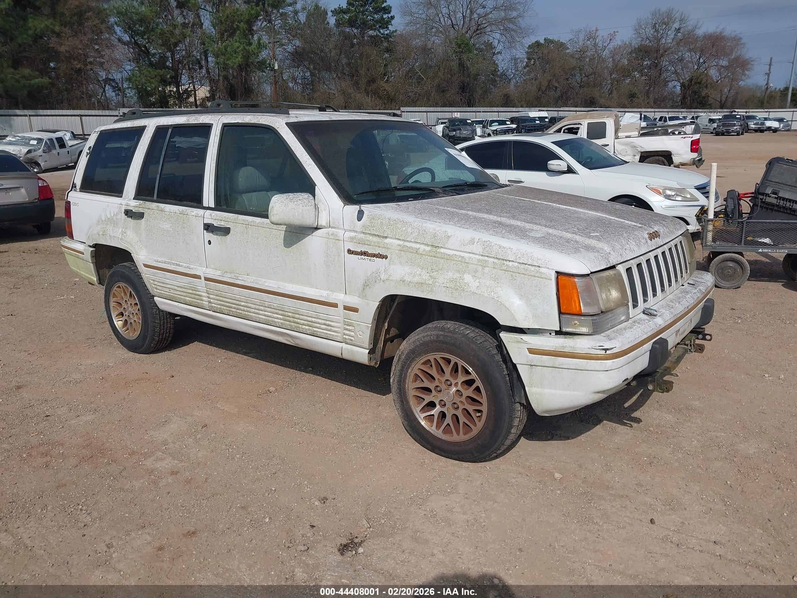 1995 Jeep Grand Cherokee Limited/orvis White vin: 1J4GZ78YXSC504896