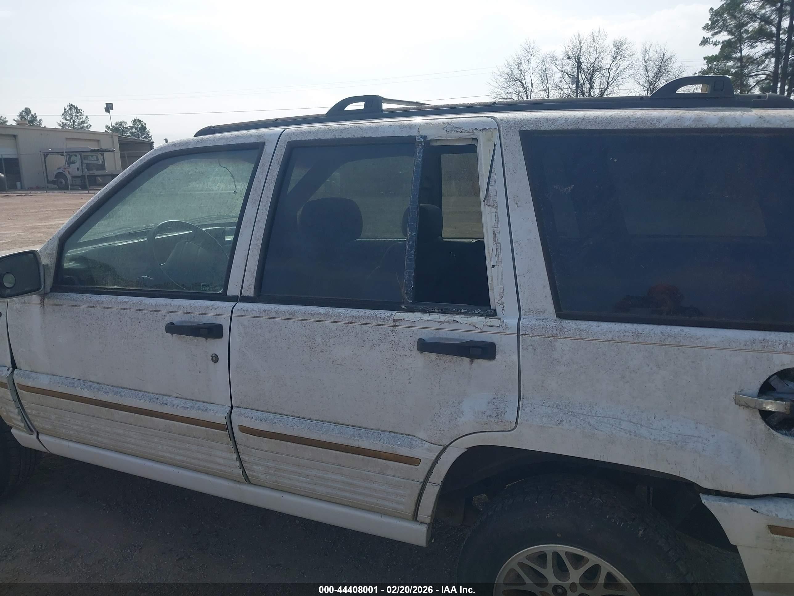1995 Jeep Grand Cherokee Limited/orvis Белый vin: 1J4GZ78YXSC504896