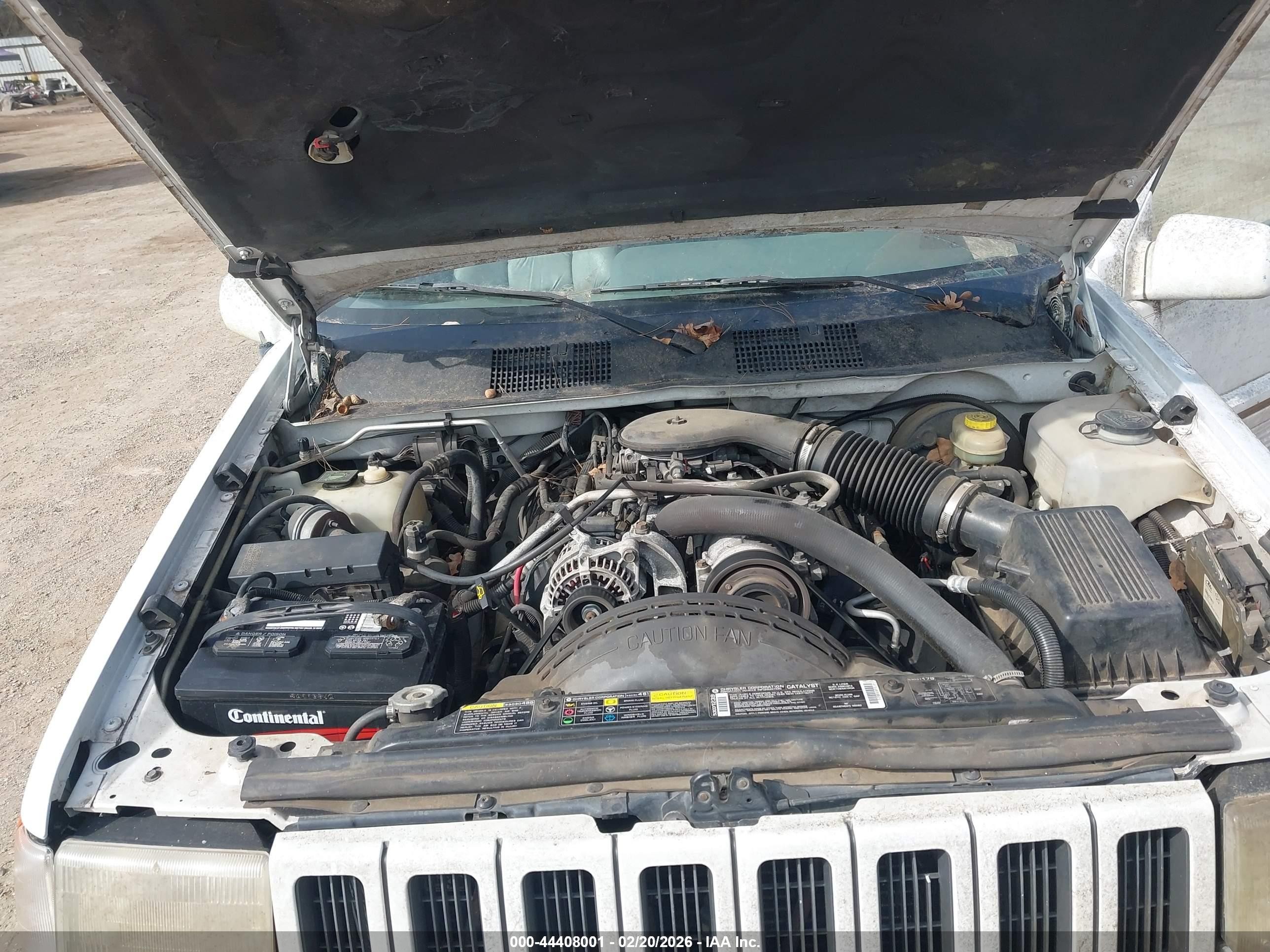 1995 Jeep Grand Cherokee Limited/orvis Белый vin: 1J4GZ78YXSC504896