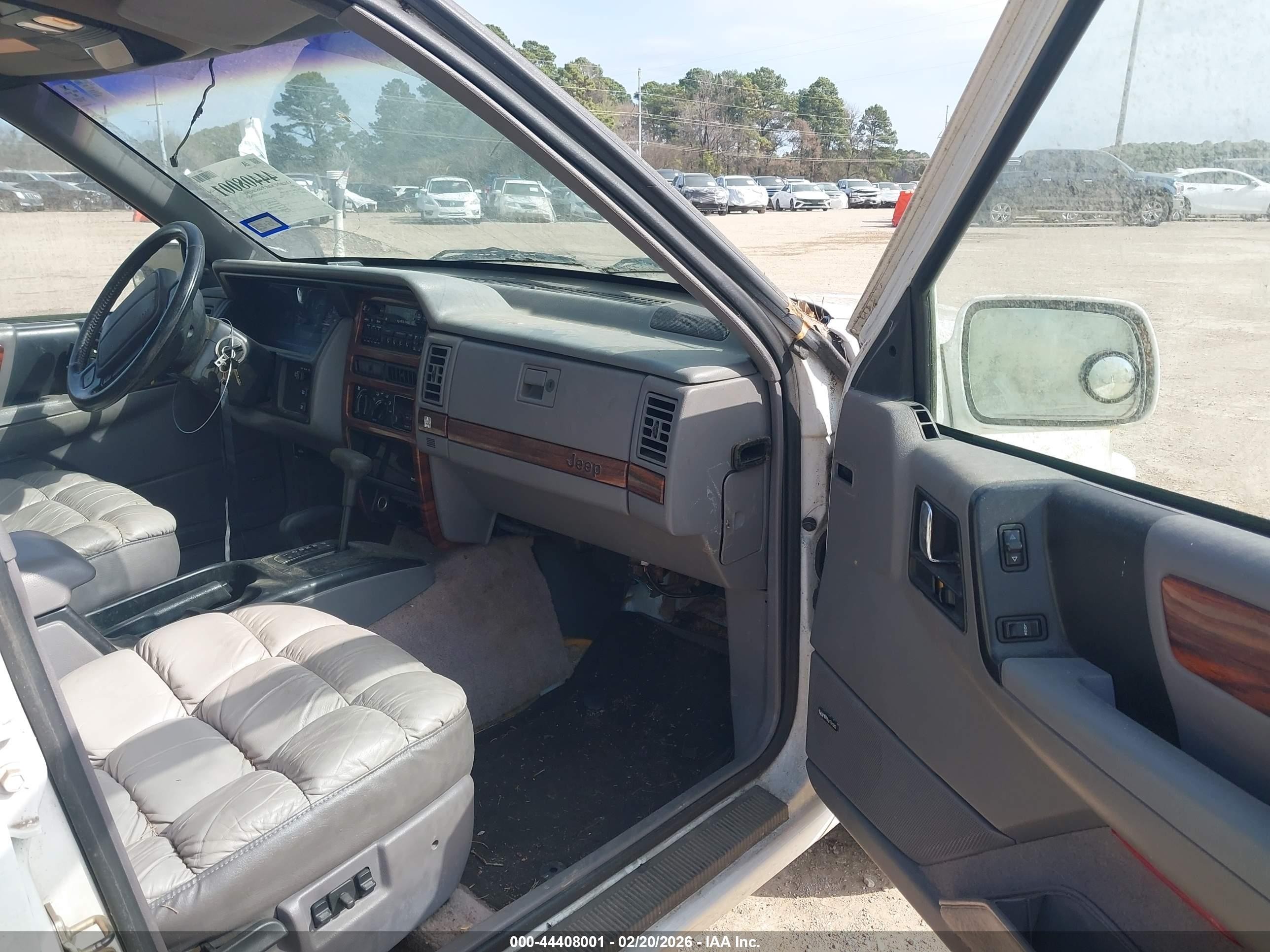 1995 Jeep Grand Cherokee Limited/orvis Белый vin: 1J4GZ78YXSC504896