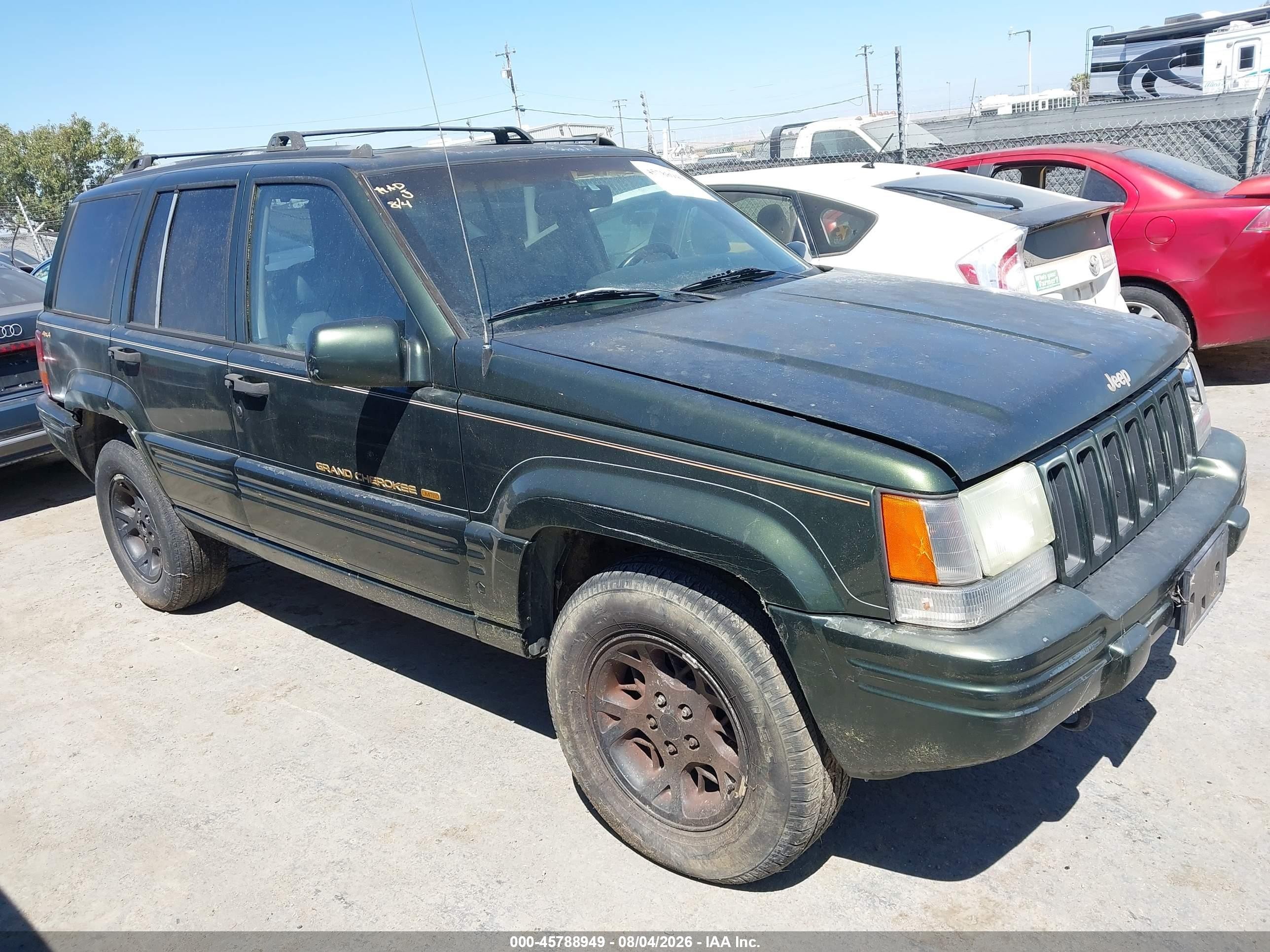 1996 Jeep Grand Cherokee Limited Зеленый vin: 1J4GZ78YXTC354810