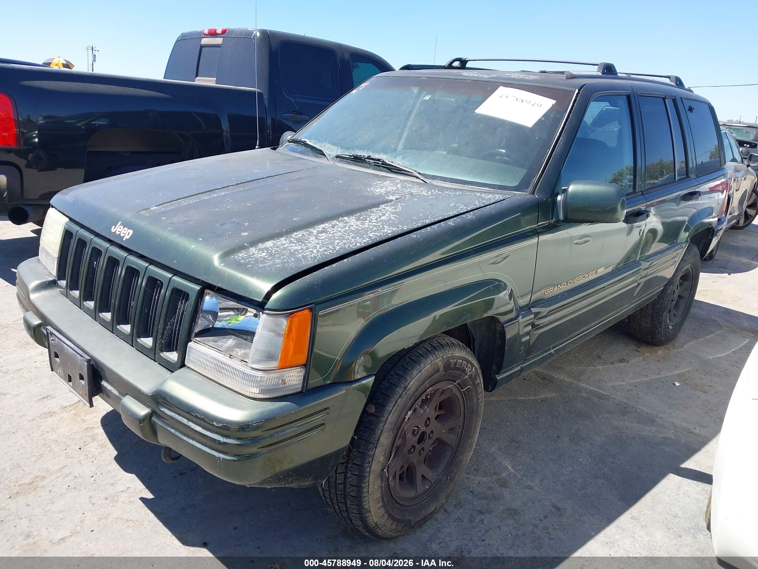 1996 Jeep Grand Cherokee Limited Green vin: 1J4GZ78YXTC354810