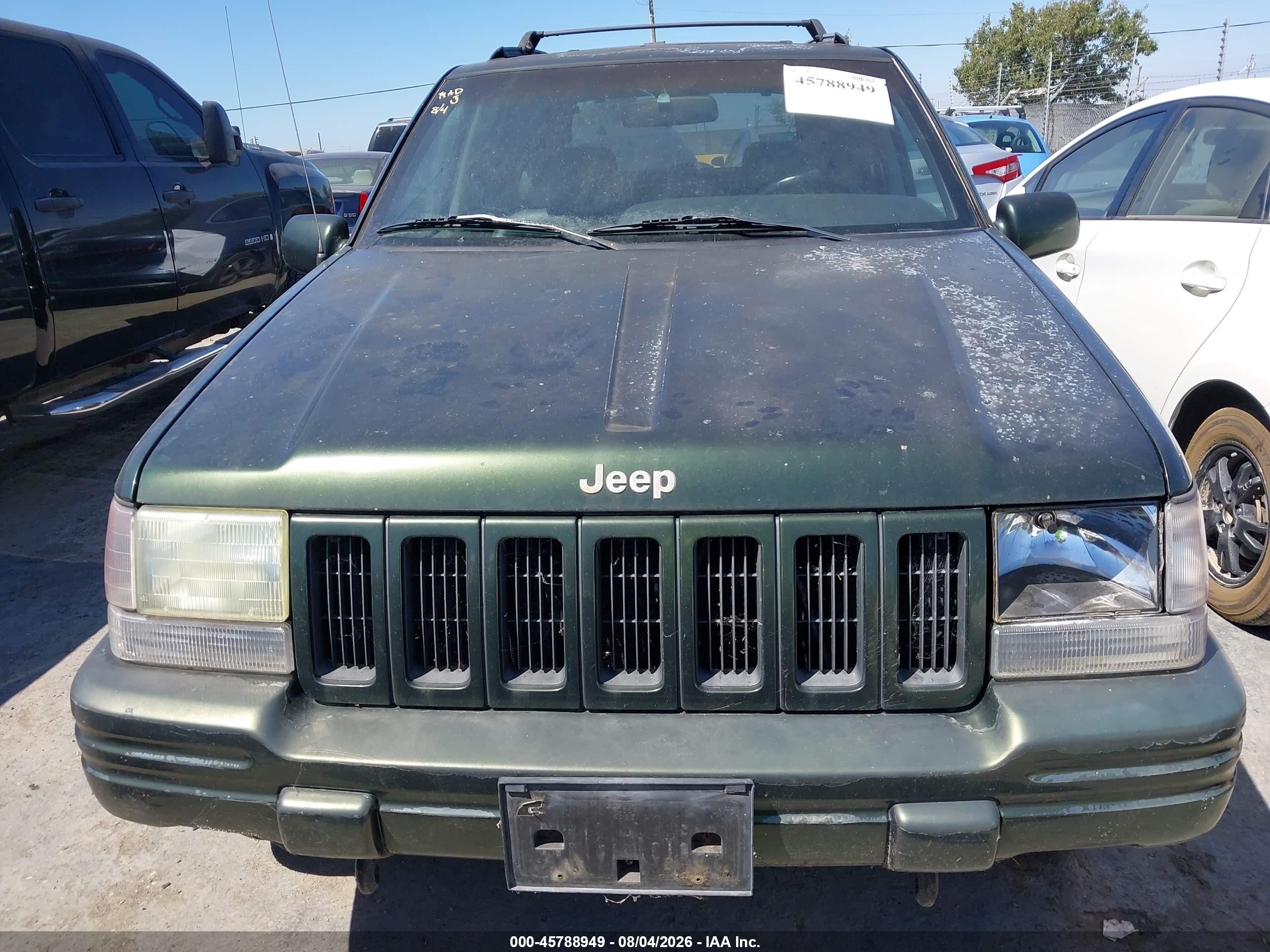 1996 Jeep Grand Cherokee Limited Green vin: 1J4GZ78YXTC354810