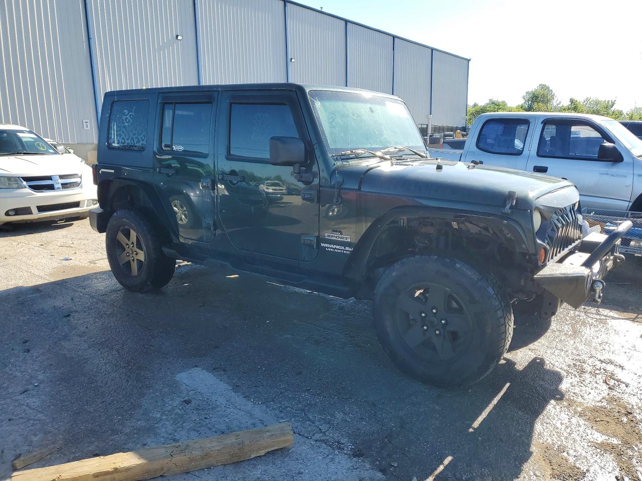 2010 Jeep Wrangler Unlimited Sport Green vin: 1J4HA3H12AL125218