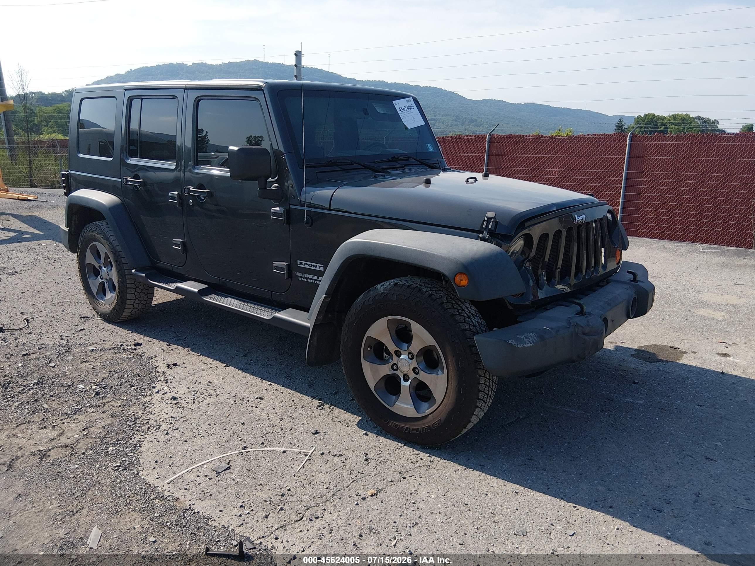2010 Jeep Wrangler Unlimited Sport Gray vin: 1J4HA3H16AL140952