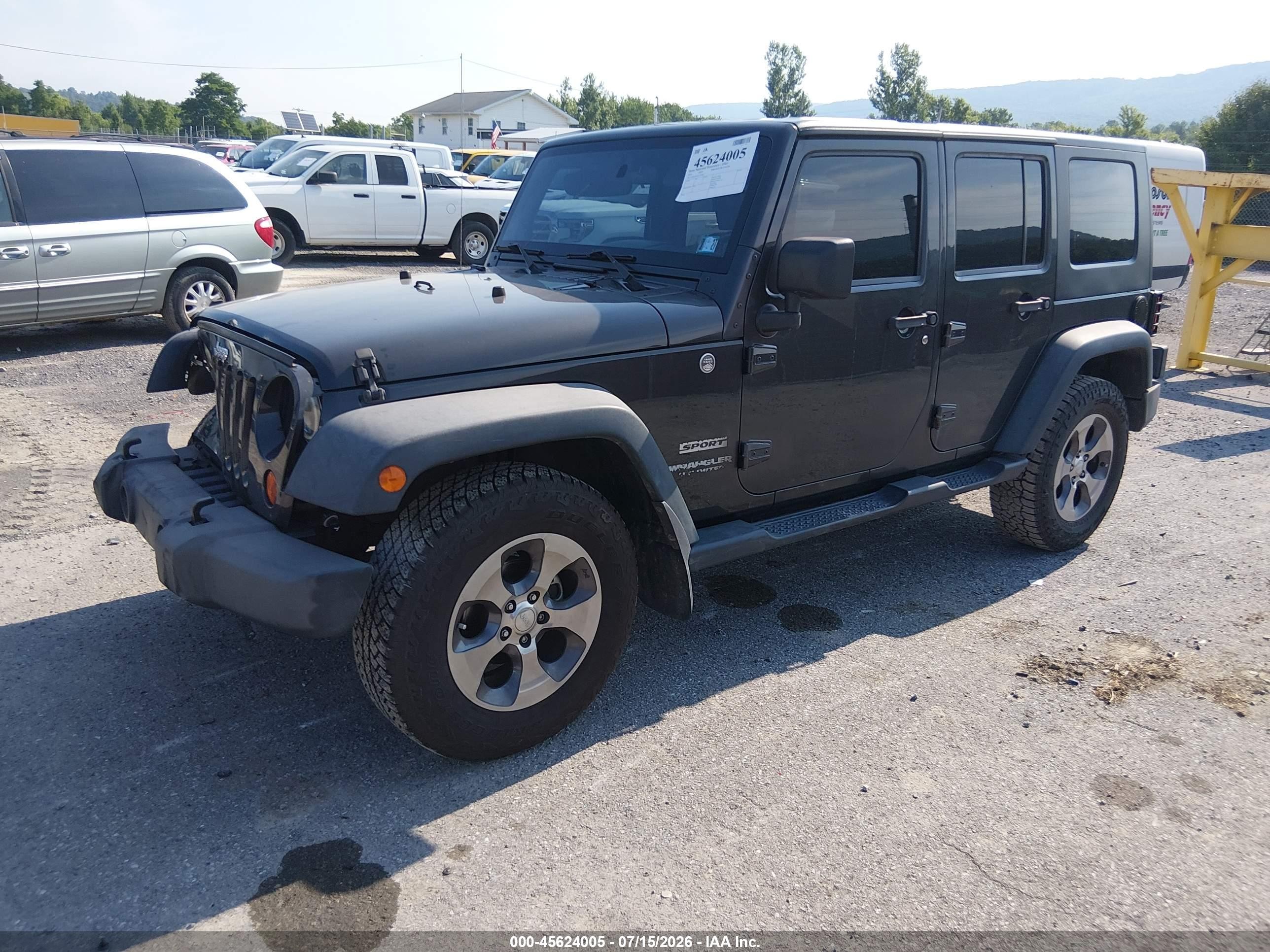 2010 Jeep Wrangler Unlimited Sport Gray vin: 1J4HA3H16AL140952