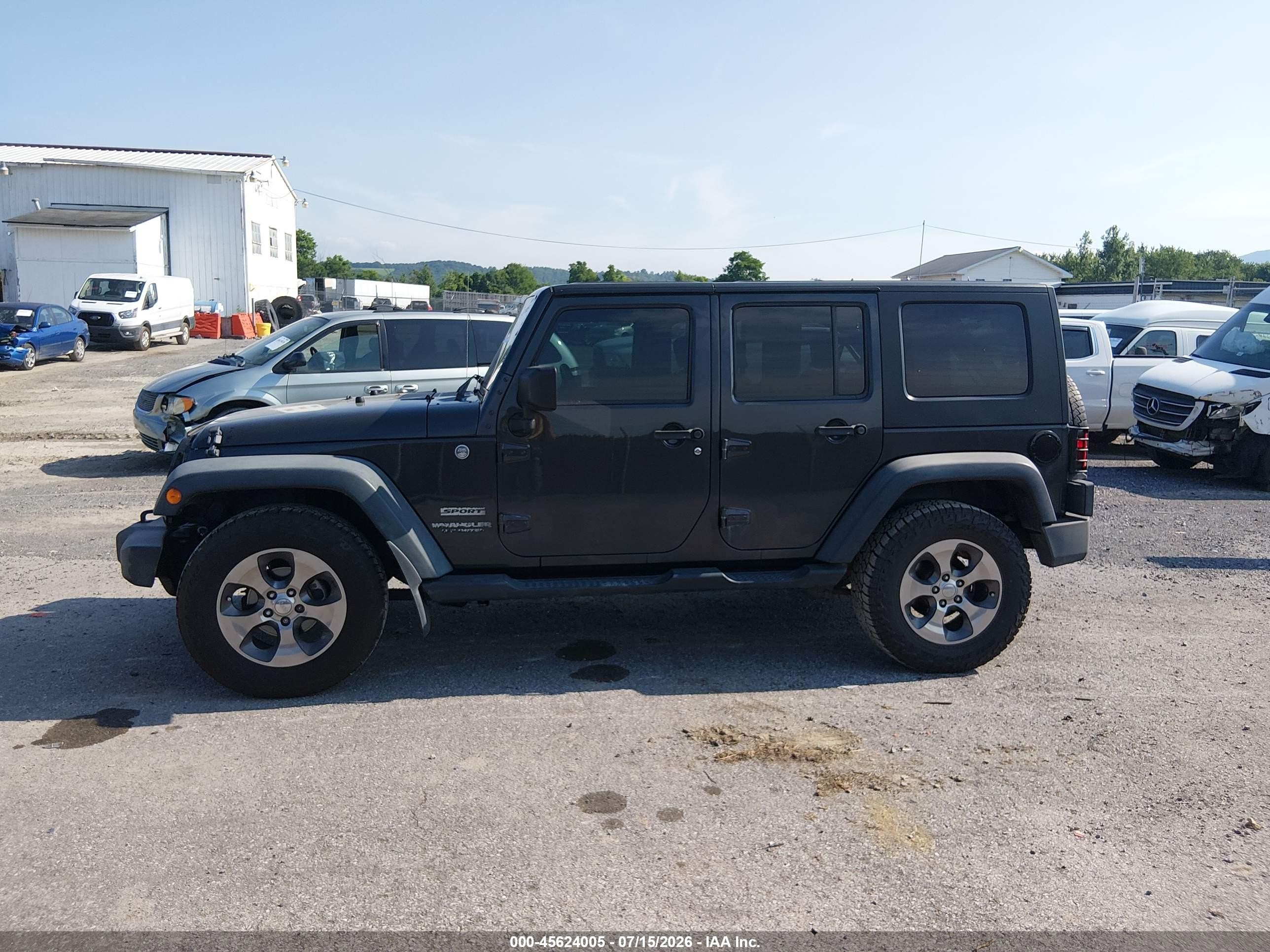 2010 Jeep Wrangler Unlimited Sport Gray vin: 1J4HA3H16AL140952