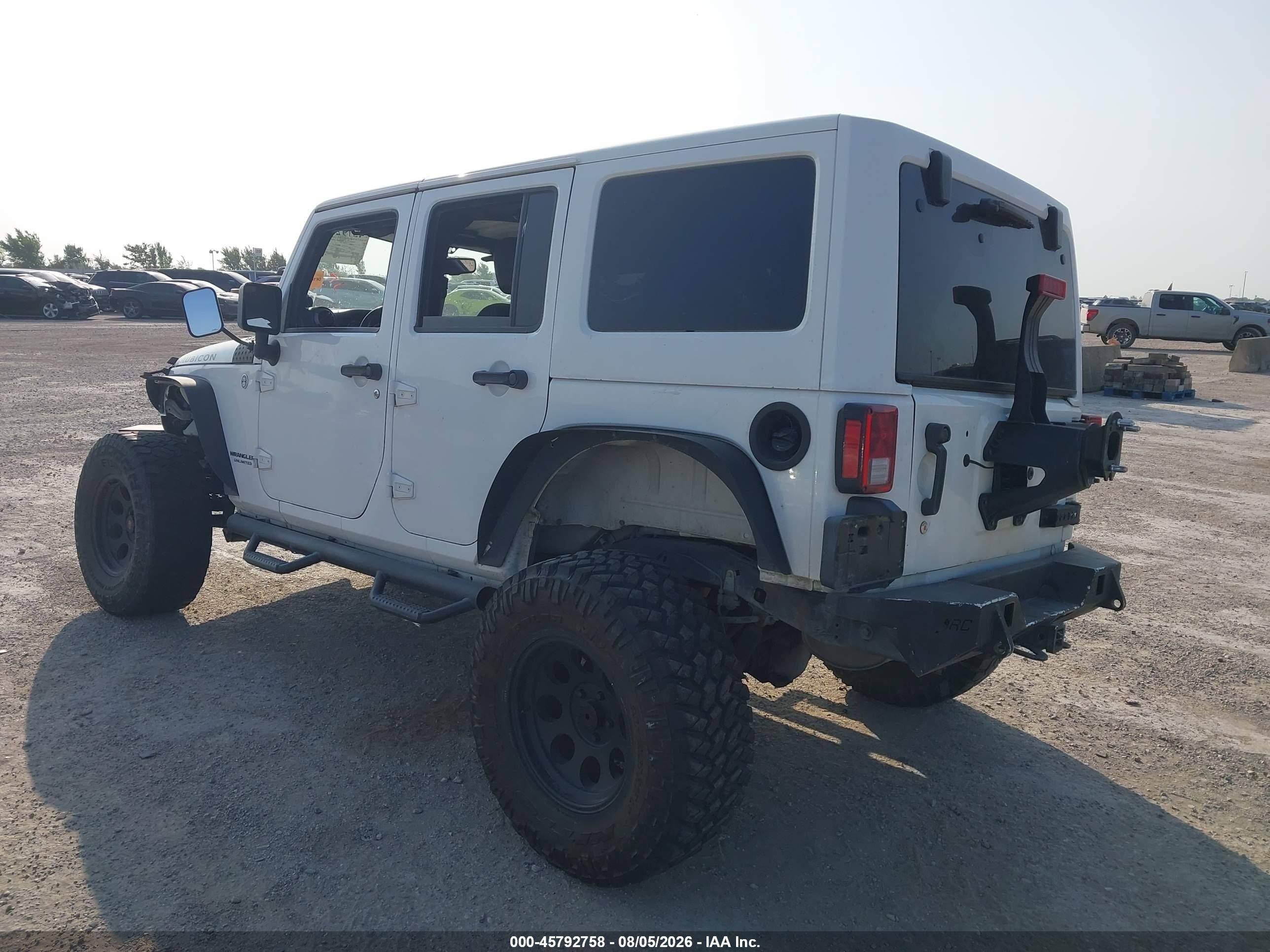 2011 Jeep Wrangler Unlimited Sport White vin: 1J4HA3H17BL528662