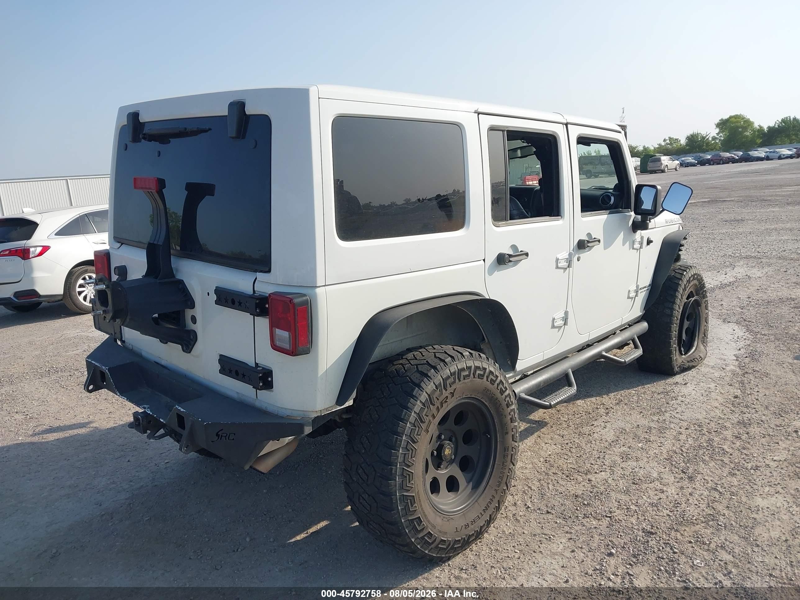 2011 Jeep Wrangler Unlimited Sport White vin: 1J4HA3H17BL528662