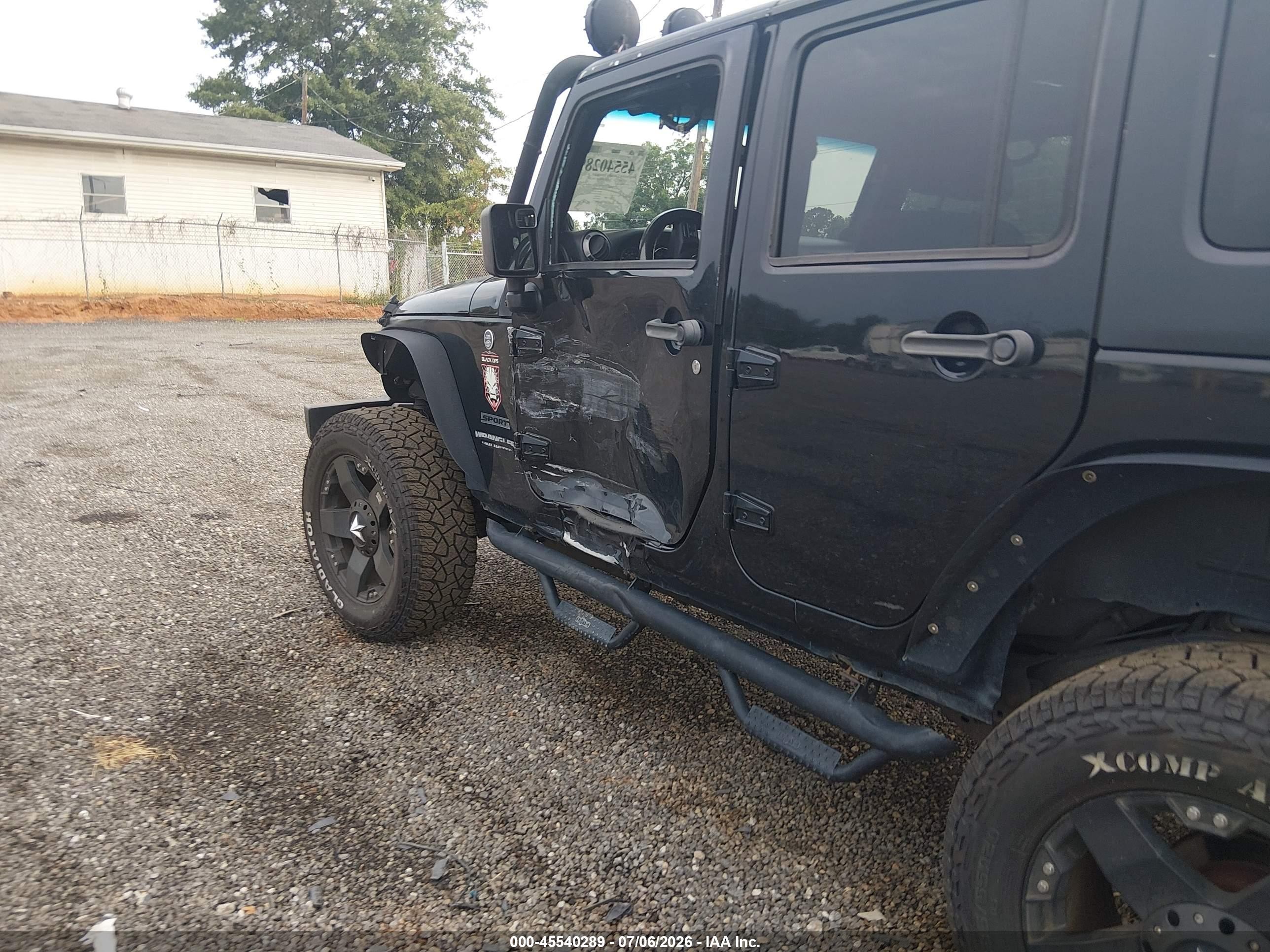 2011 Jeep Wrangler Unlimited Sport Black vin: 1J4HA3H1XBL610322