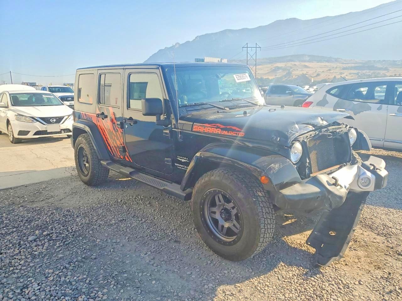 2010 Jeep Wrangler Unlimited Sahara Black vin: 1J4HA5H12AL228988