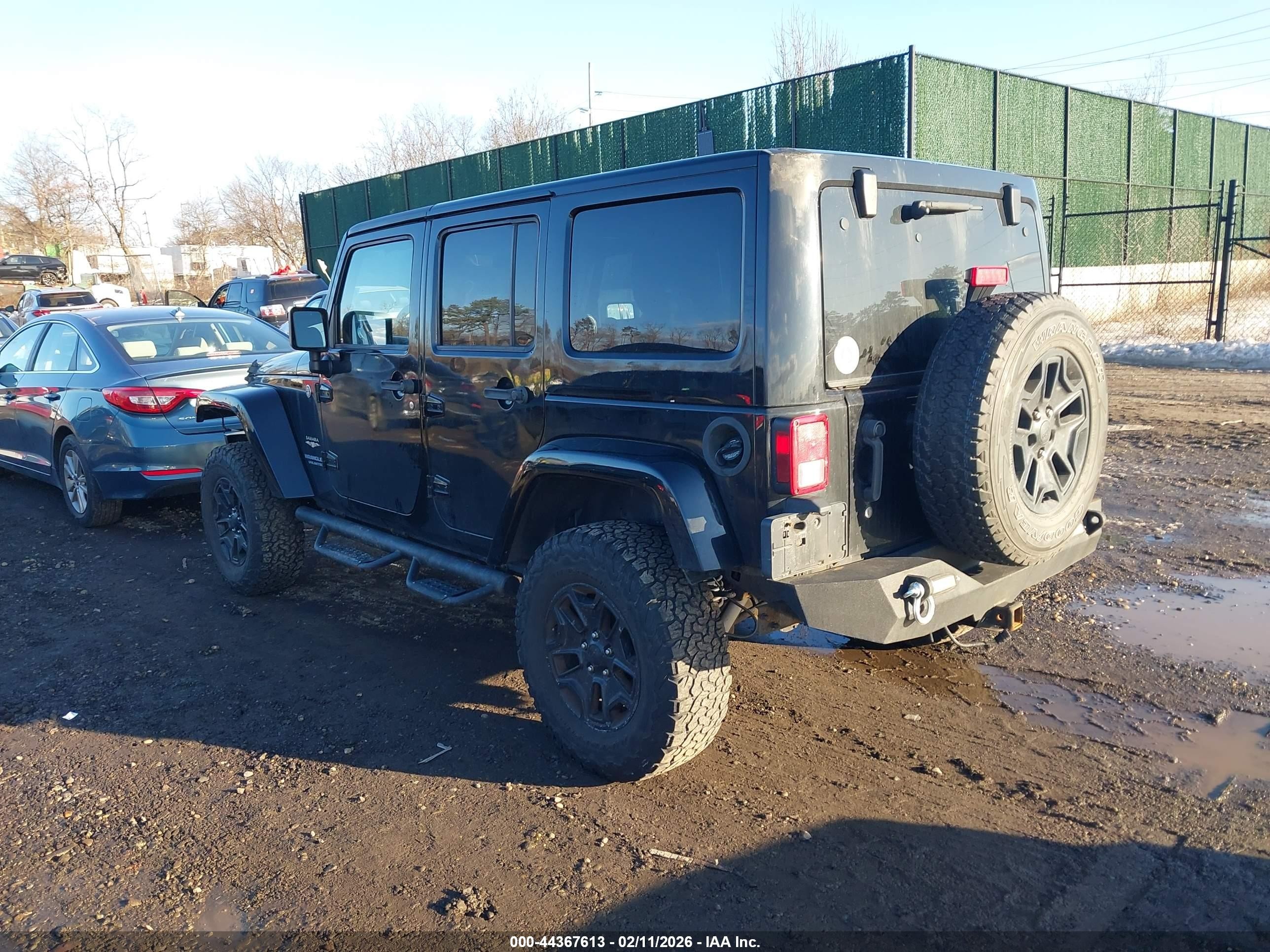 2011 Jeep Wrangler Unlimited Sahara Black vin: 1J4HA5H13BL513331