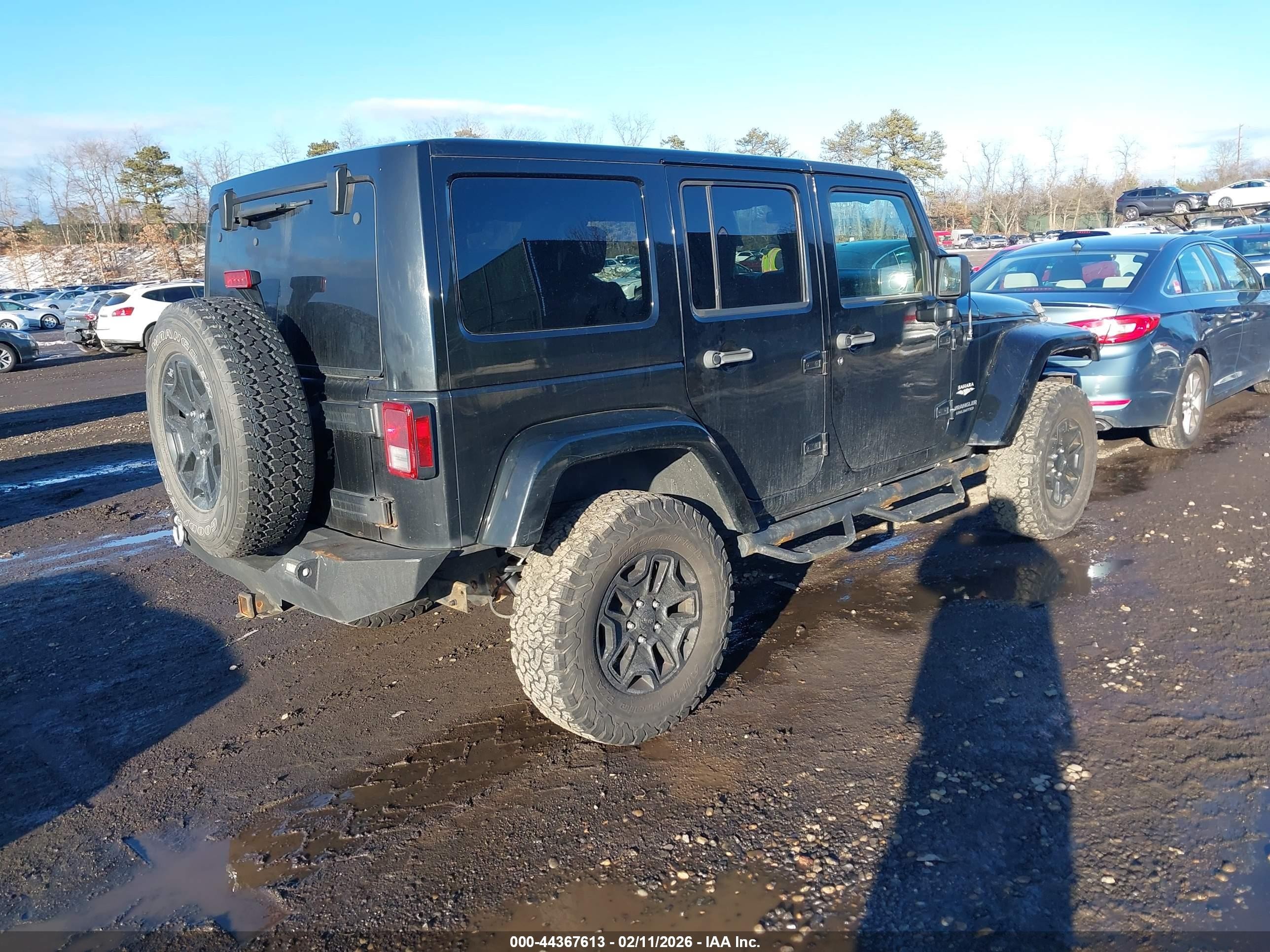 2011 Jeep Wrangler Unlimited Sahara Black vin: 1J4HA5H13BL513331