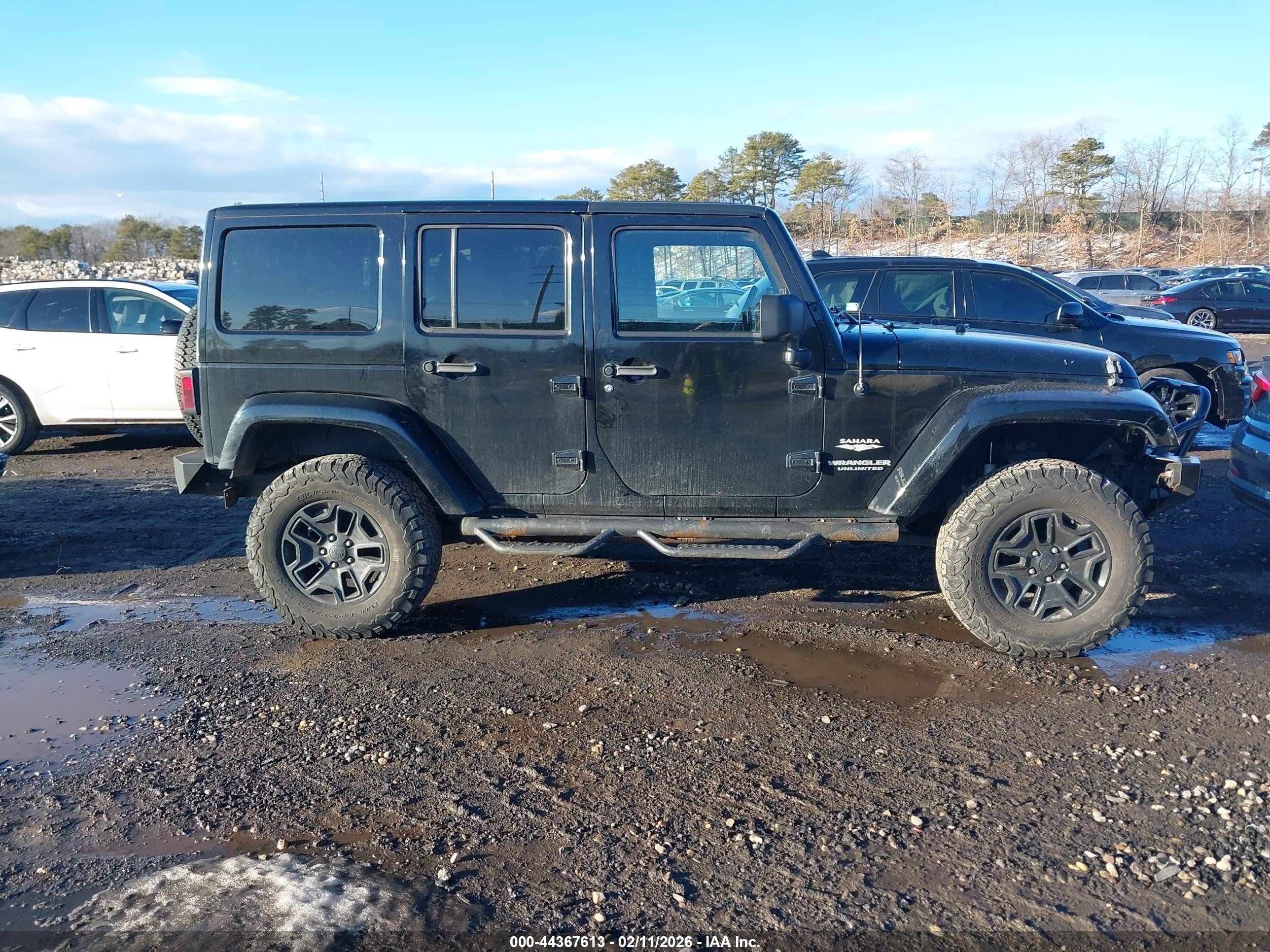 2011 Jeep Wrangler Unlimited Sahara Black vin: 1J4HA5H13BL513331