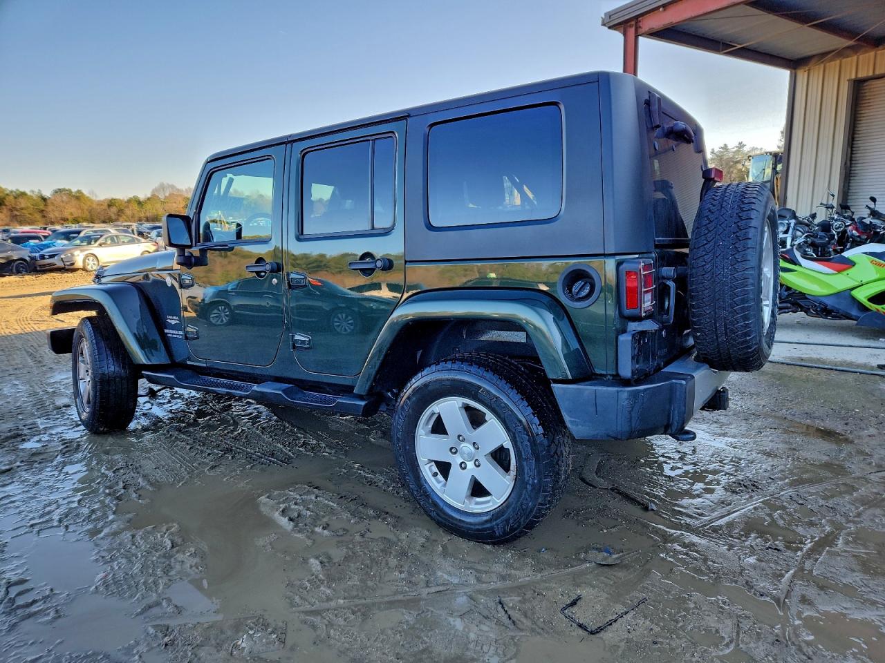 2010 Jeep Wrangler Unlimited Sahara Зеленый vin: 1J4HA5H18AL181711