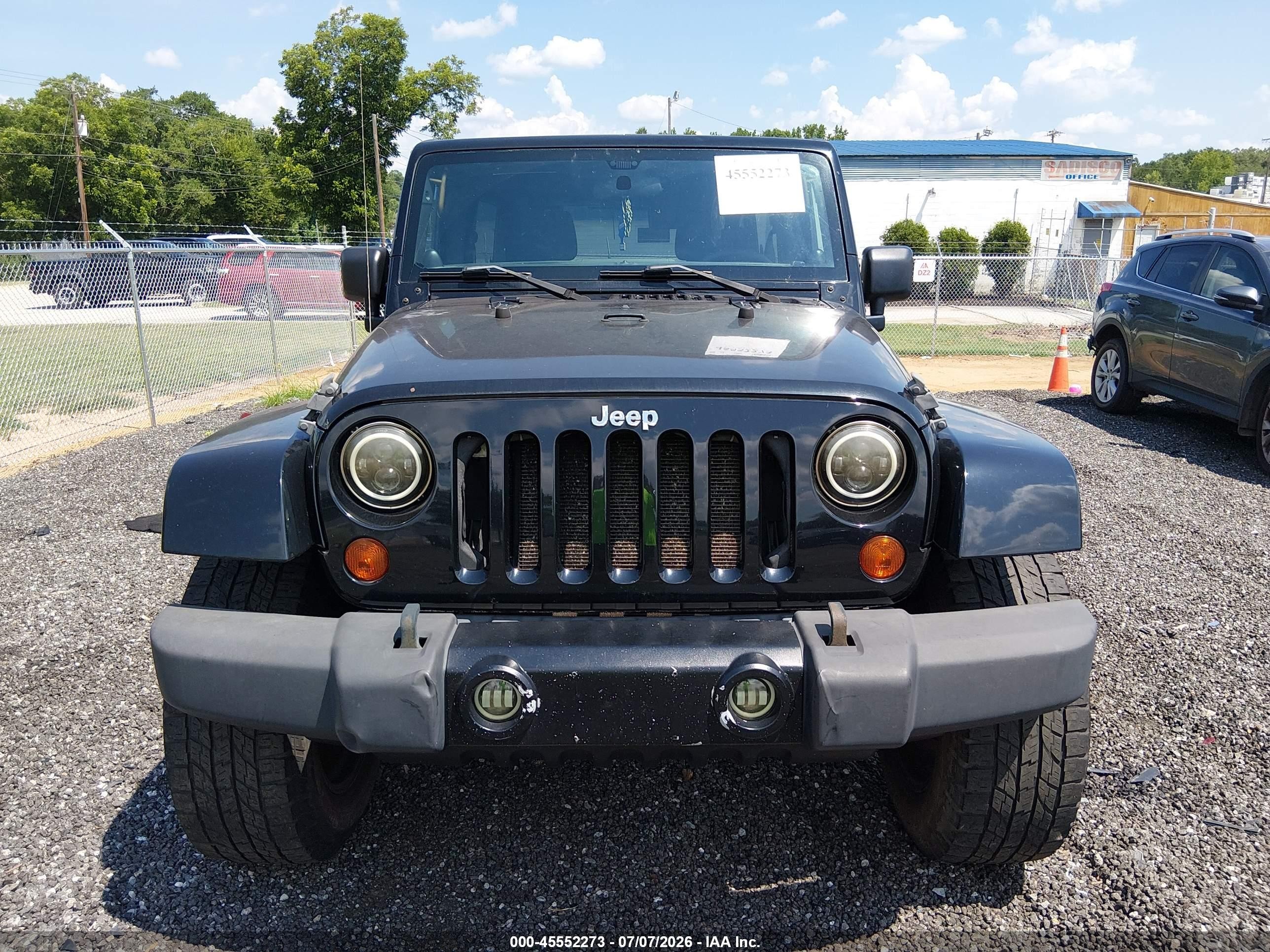 2011 Jeep Wrangler Unlimited Sahara Black vin: 1J4HA5H18BL620214