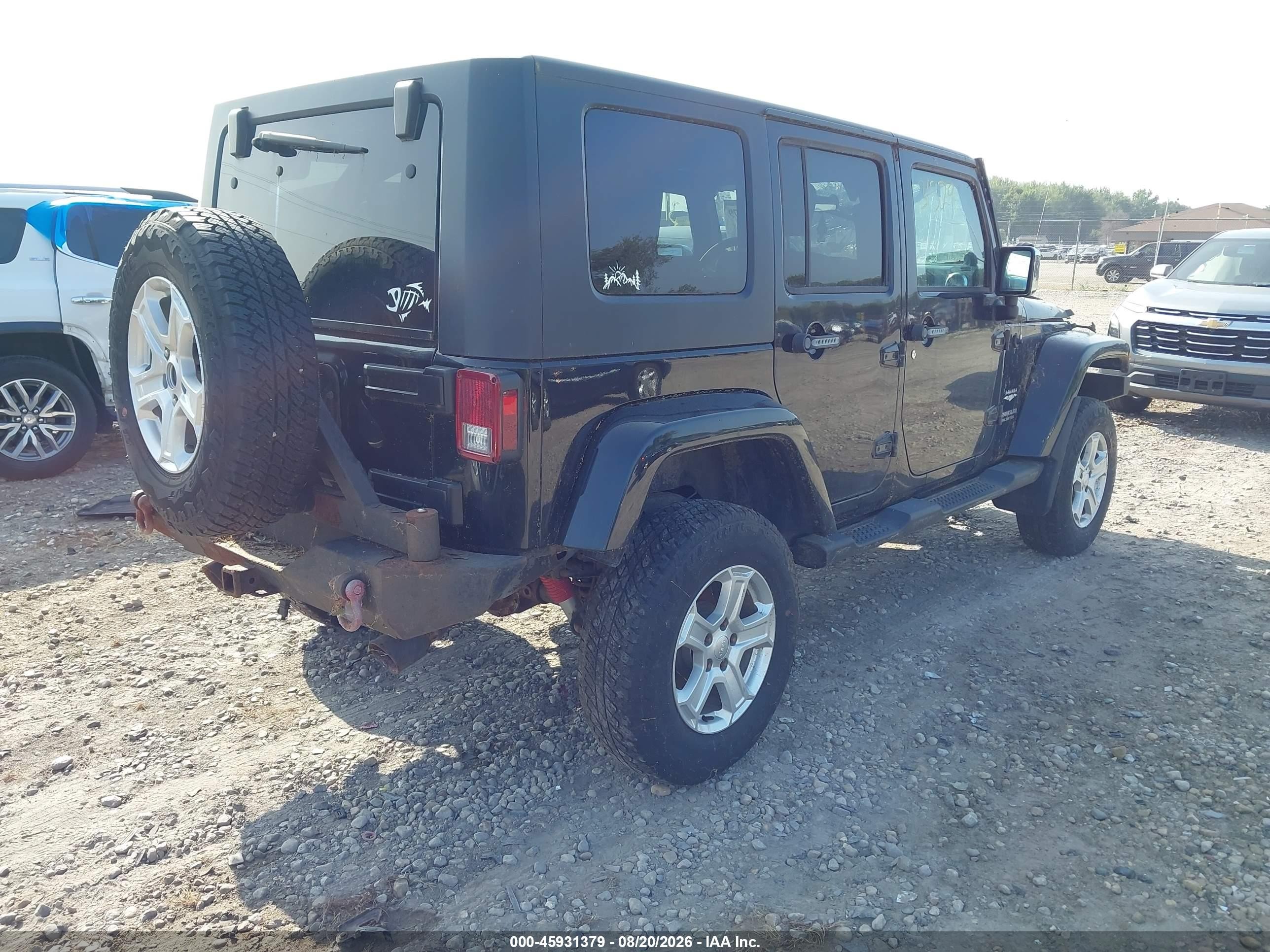 2010 Jeep Wrangler Unlimited Sahara Black vin: 1J4HA5H19AL146059