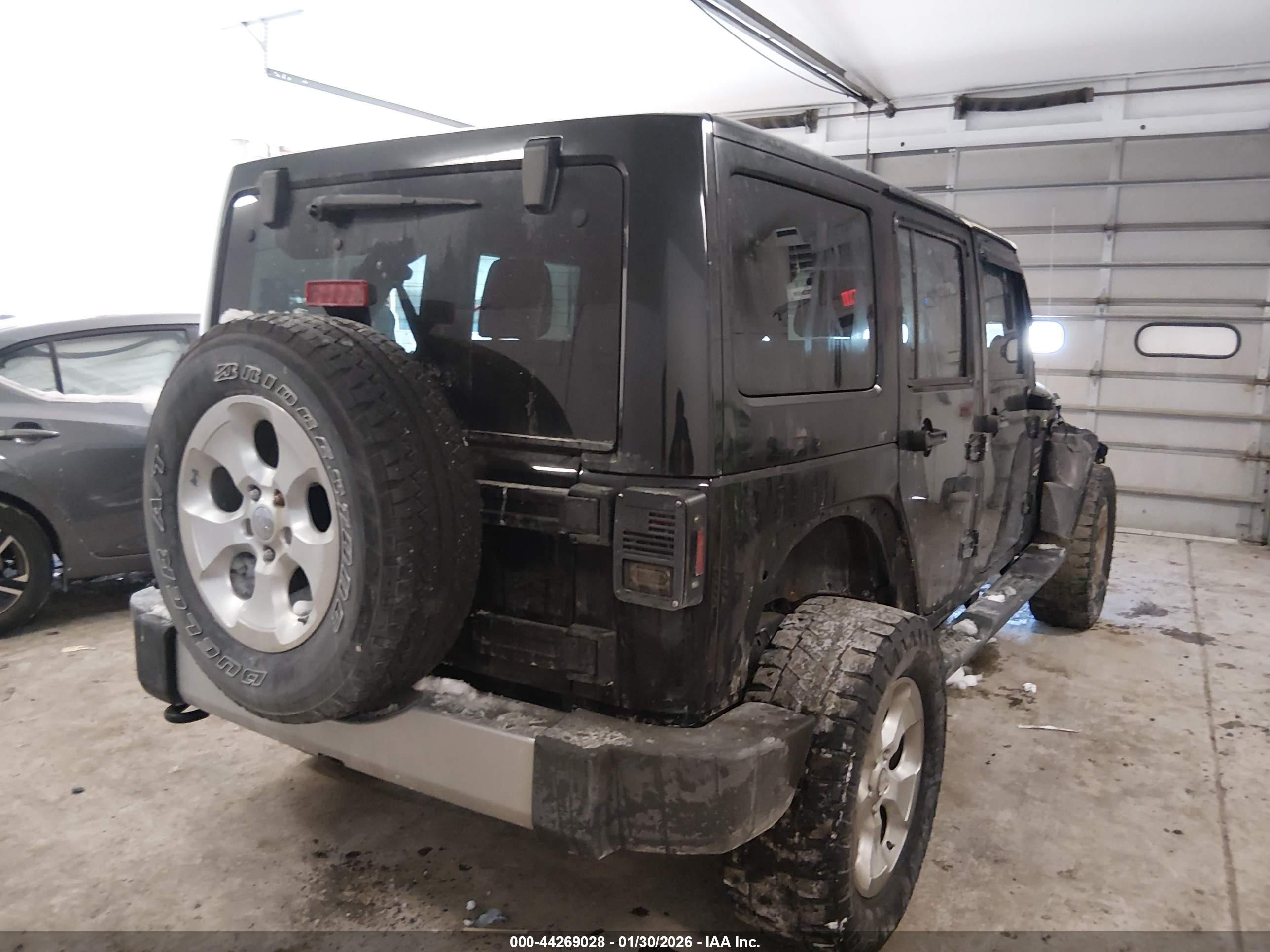 2011 Jeep Wrangler Unlimited Sahara Черный vin: 1J4HA5H1XBL515531