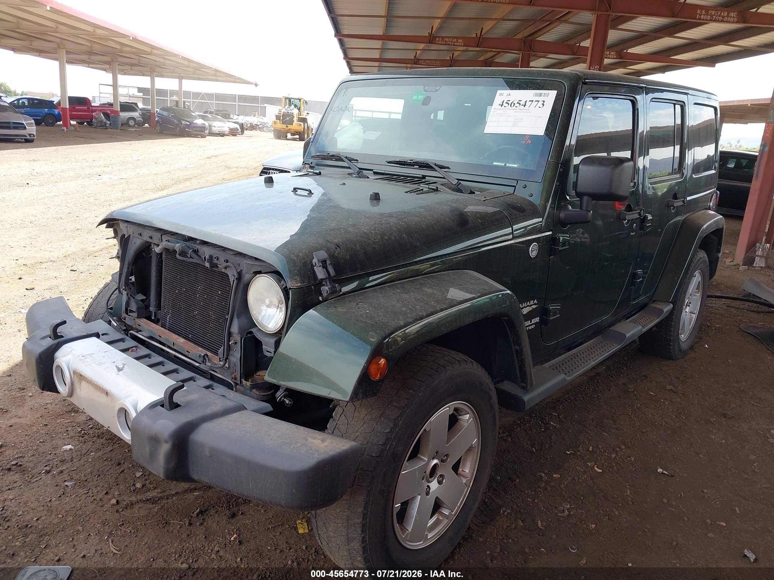 2011 Jeep Wrangler Unlimited Sahara Зеленый vin: 1J4HA5H1XBL543877