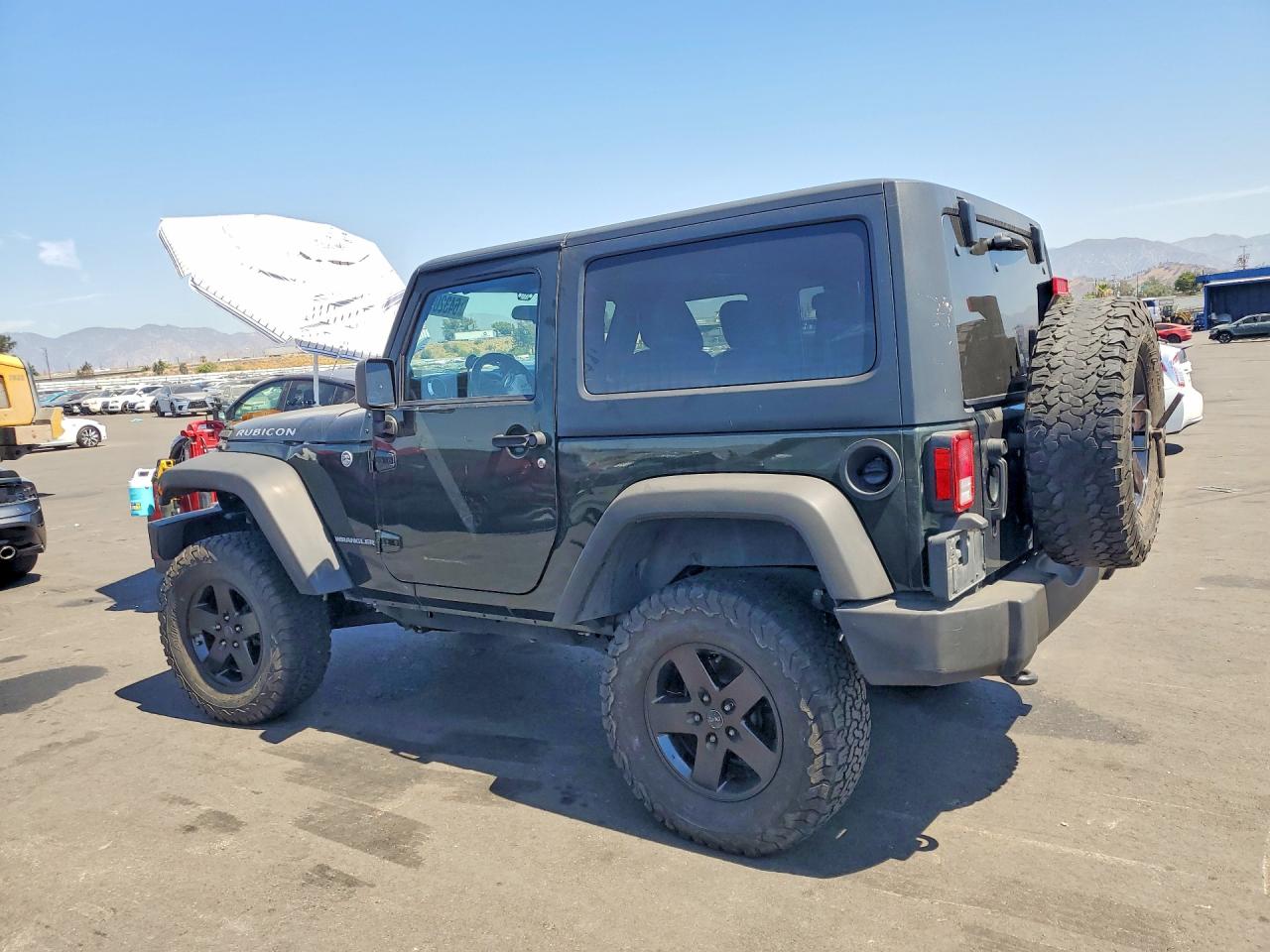 2011 Jeep Wrangler Rubicon Green vin: 1J4HA6D15BL621042