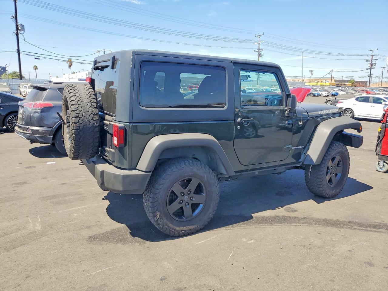 2011 Jeep Wrangler Rubicon Green vin: 1J4HA6D15BL621042