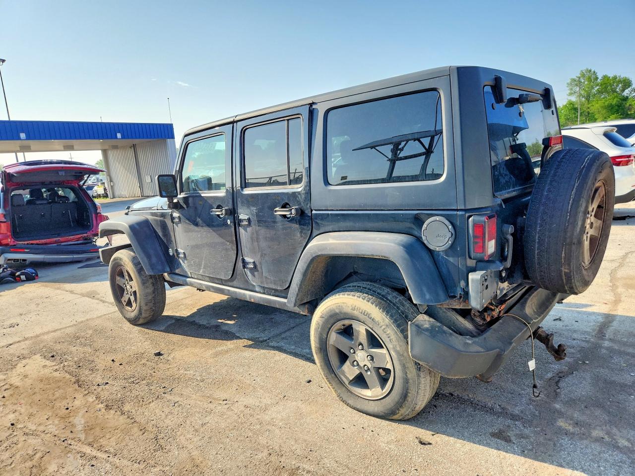 2011 Jeep Wrangler Unlimited Rubicon Black vin: 1J4HA6H13BL573390