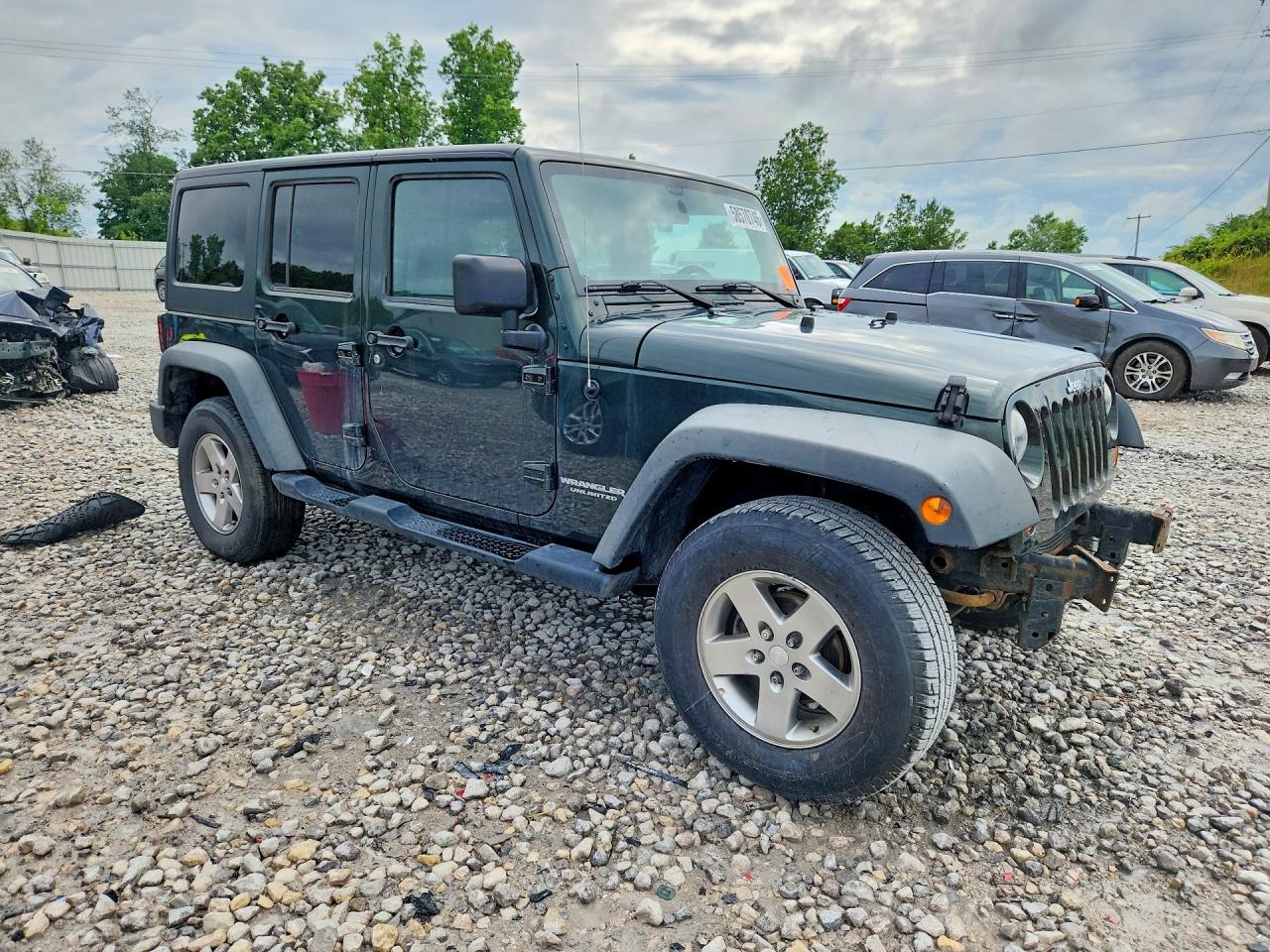 2011 Jeep Wrangler Unlimited Rubicon Green vin: 1J4HA6H15BL583001