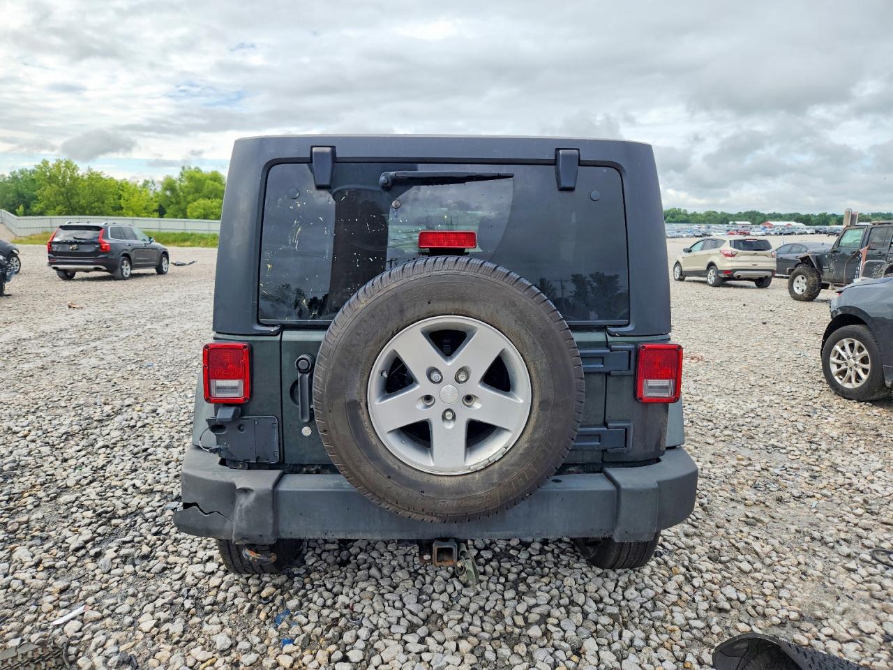 2011 Jeep Wrangler Unlimited Rubicon Green vin: 1J4HA6H15BL583001