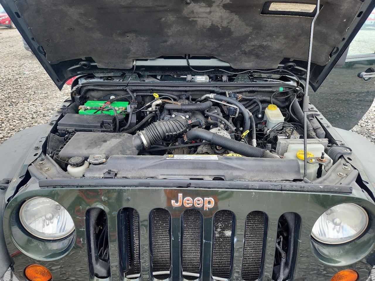 2011 Jeep Wrangler Unlimited Rubicon Green vin: 1J4HA6H15BL583001